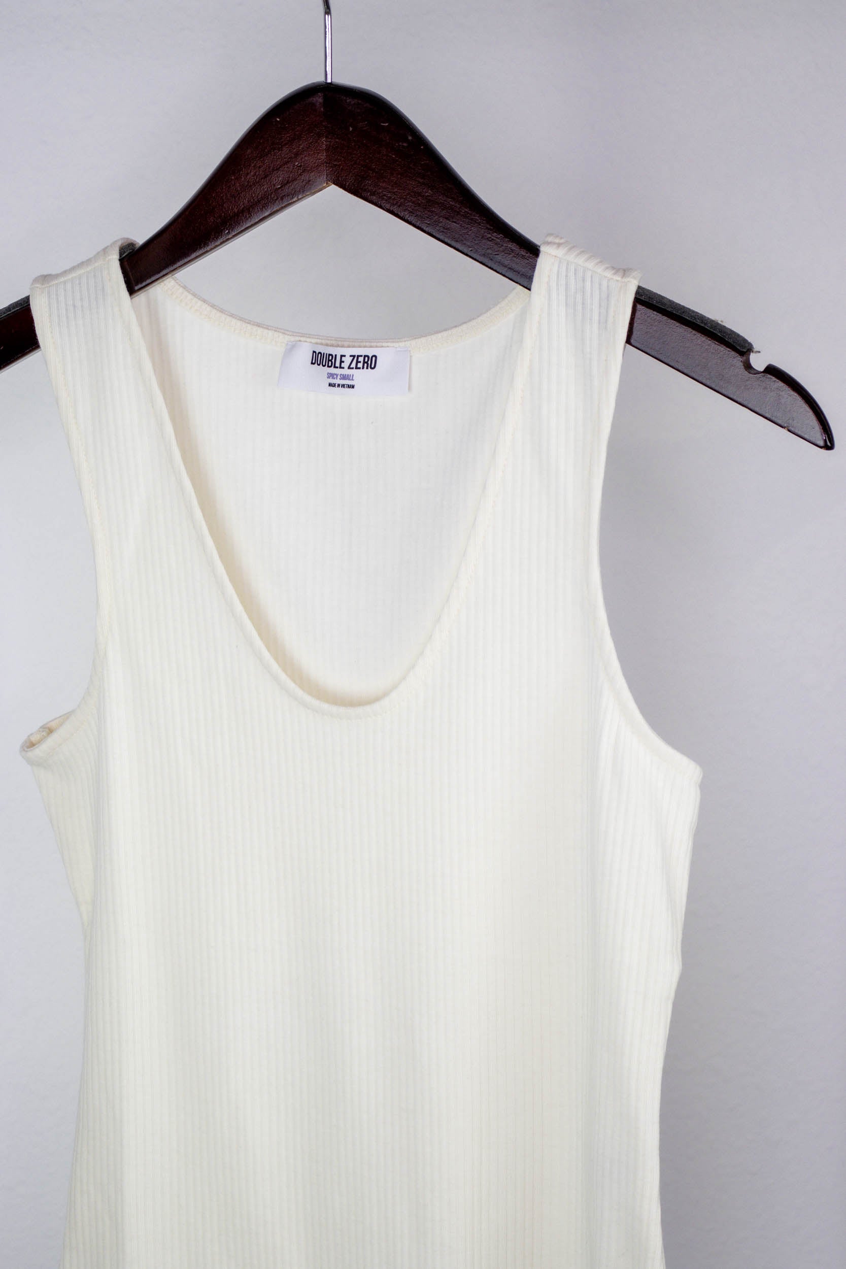 Rachelle Ribbed Tank Bodysuit | French Vanilla