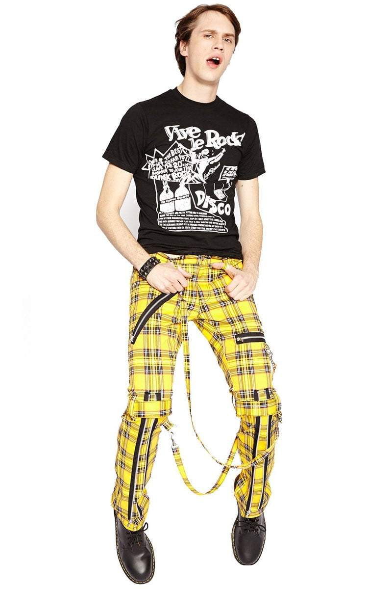 NYC Bondage Pants Yellow Plaid