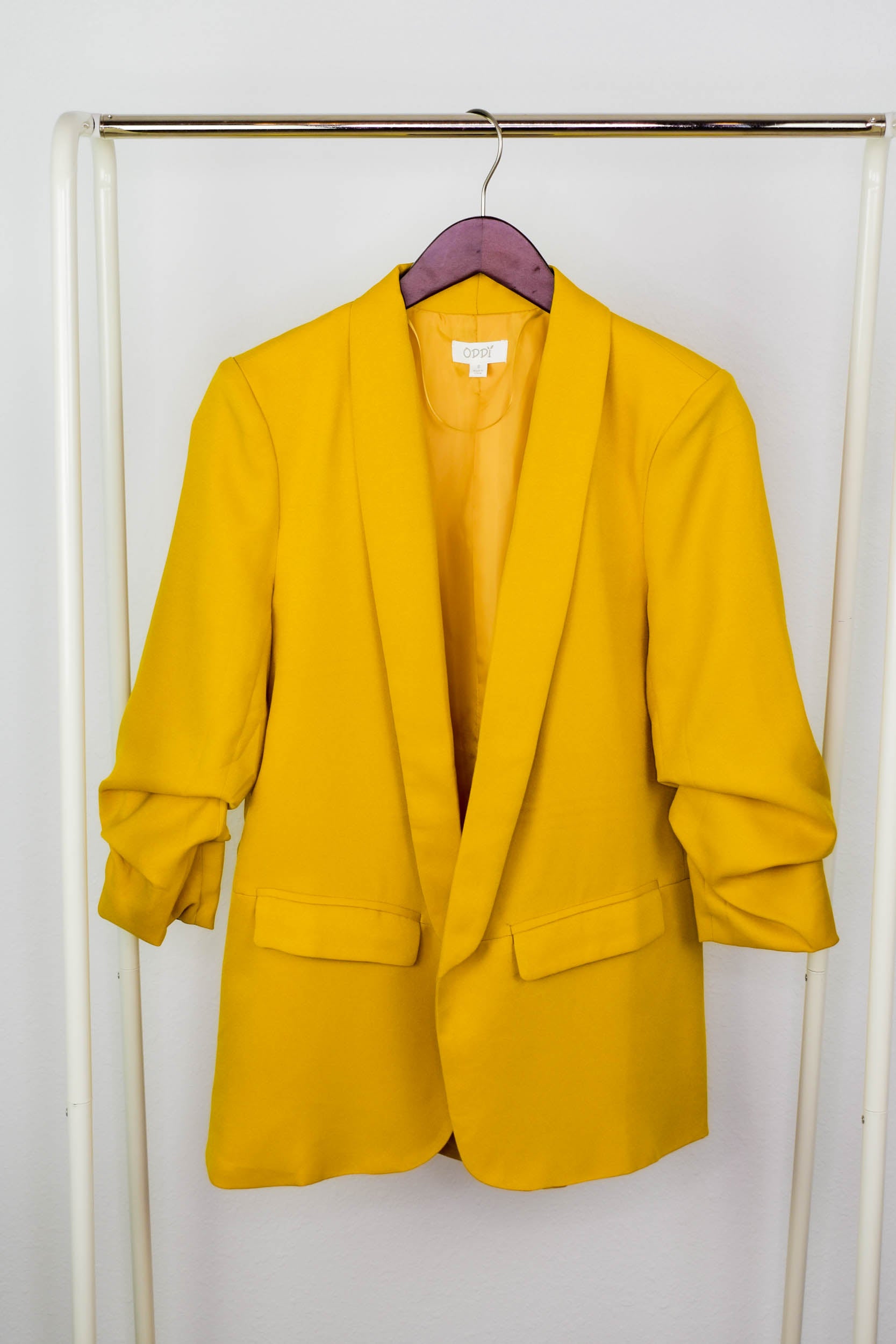 Ellen Collared Blazer | Mustard