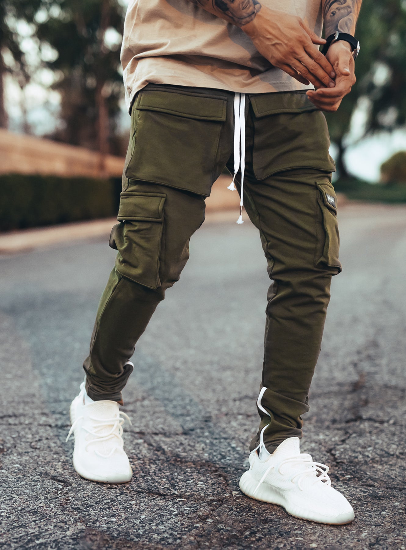 Utility Cargo Pants V1 in Khaki
