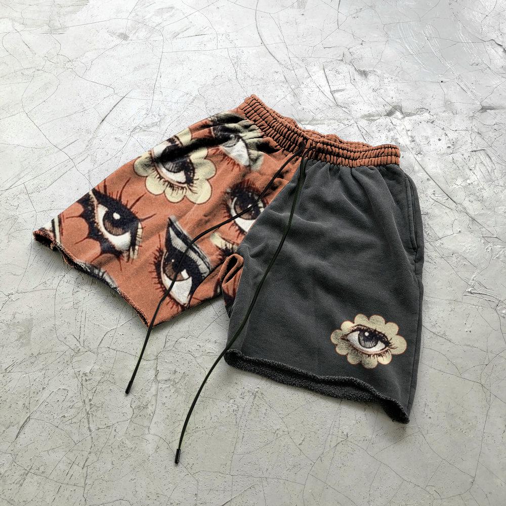 Street Art Graffiti Print Track Shorts