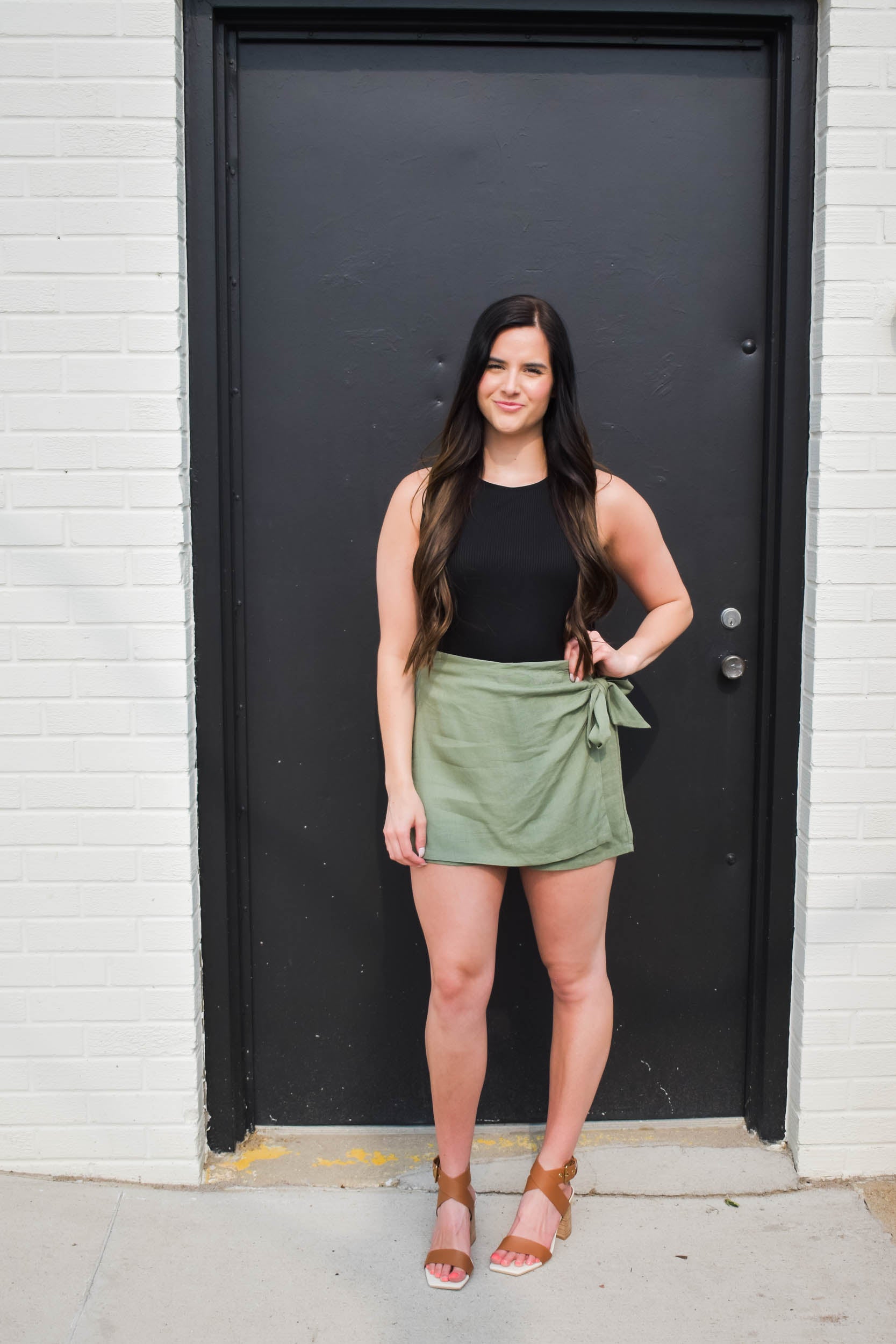 Grace Wrap Skort | Olive