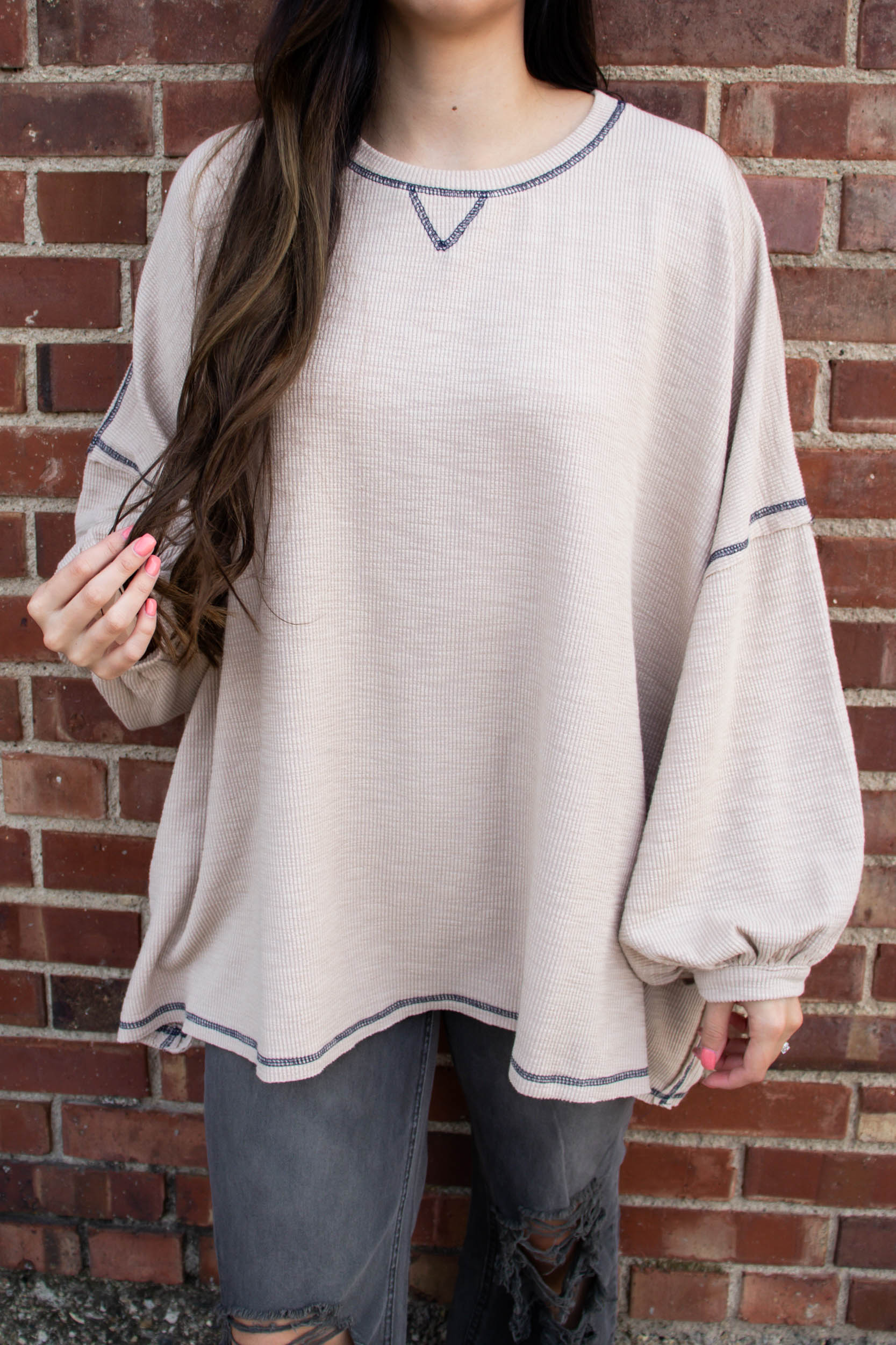 Camrin Long Sleeve Shirt | Almond