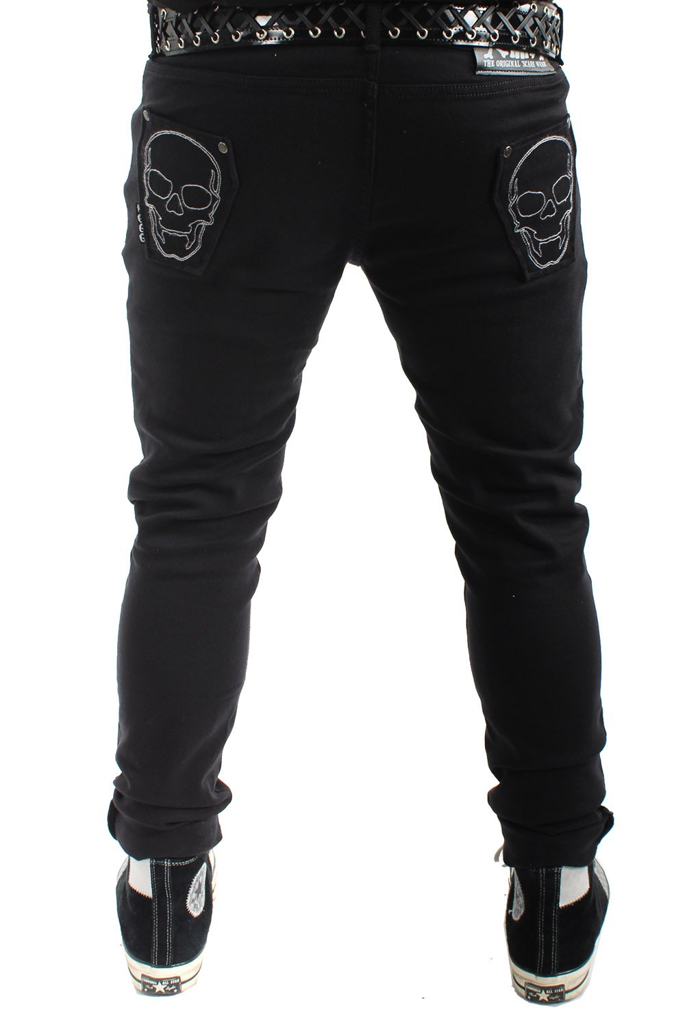 Skeleton Jeans White Bone