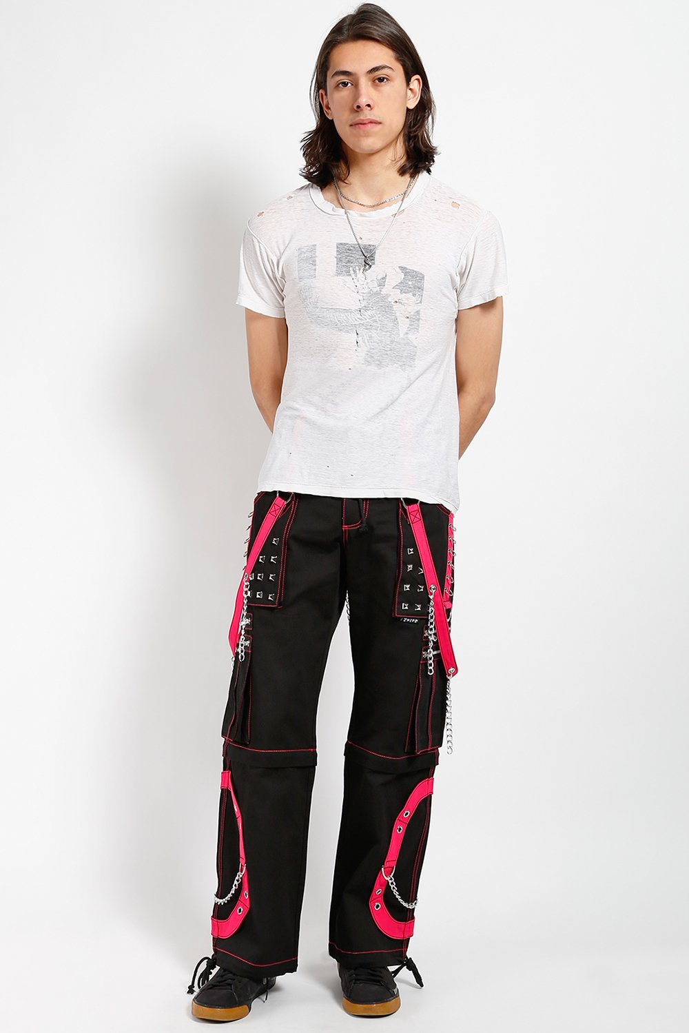 Step Chain Pants Black/Pink