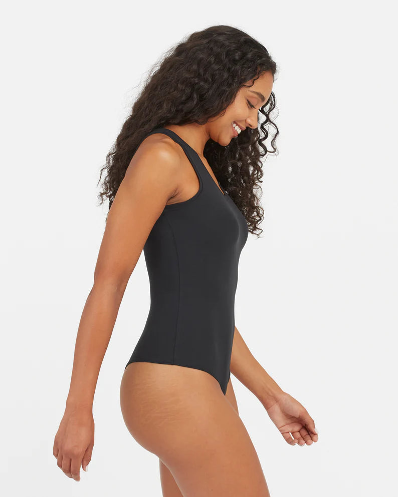 Spanx Suit Yourself Scoop Neck Tank Bodysuit | Black