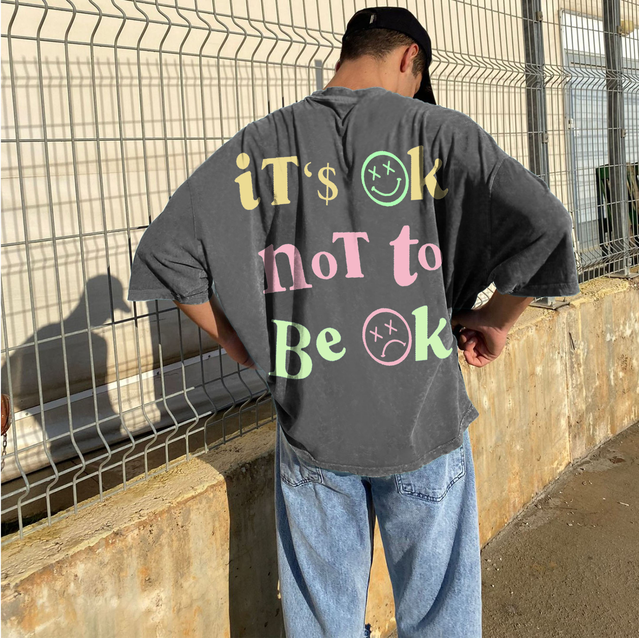 IT'S OK NOT TO BE OK Unisex Oversized T-Shirt