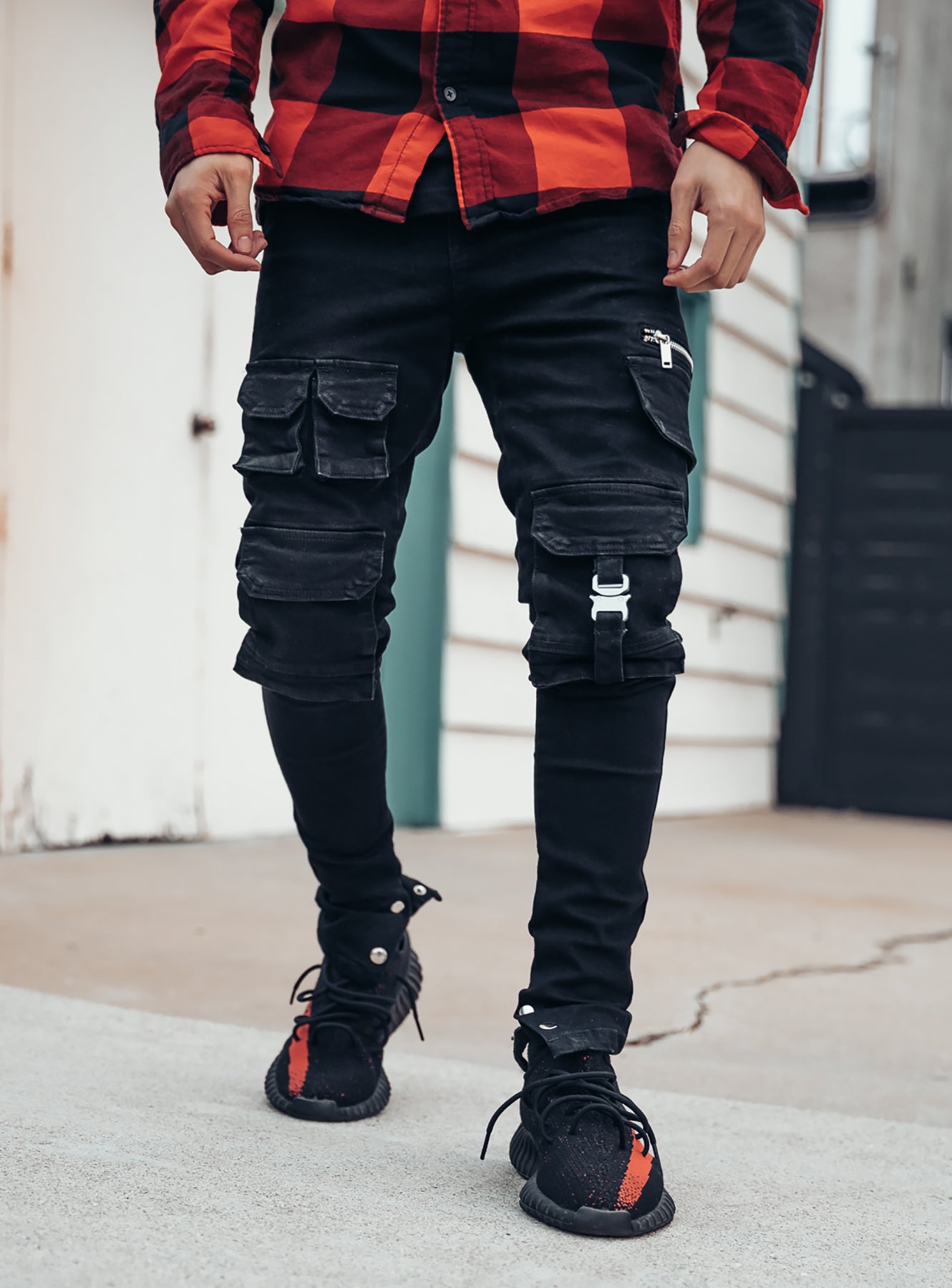 Cargo Jeans V1 in Black