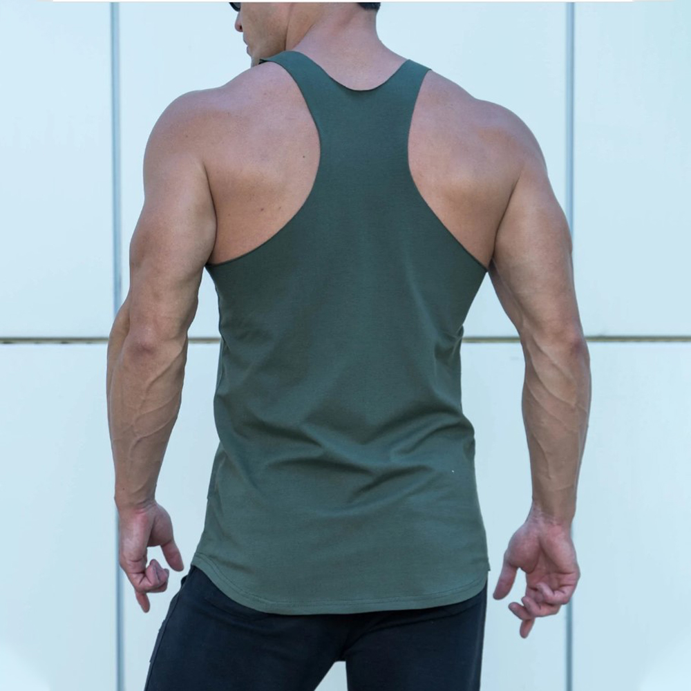 Men's Sports Smiley Print Sleeveless Black Tank Top