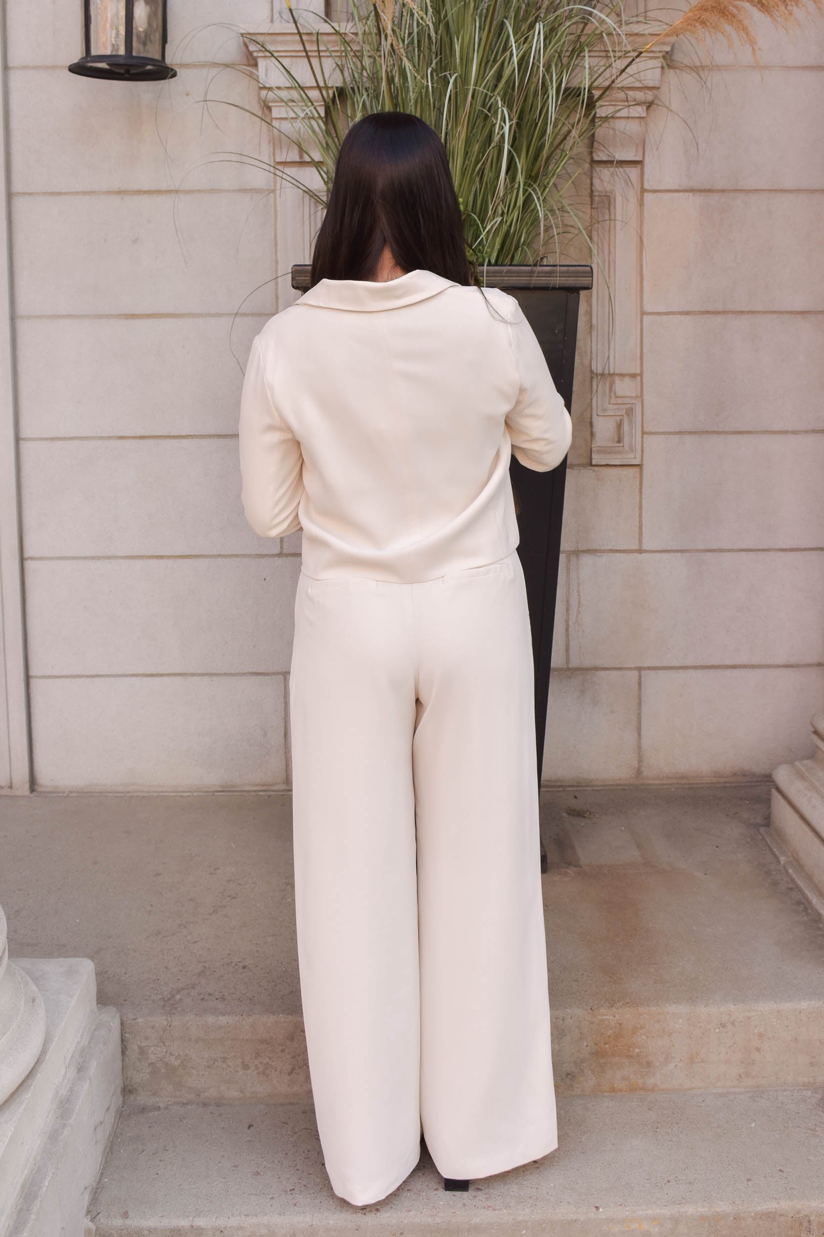 Becca Wide Leg Pants | Off White