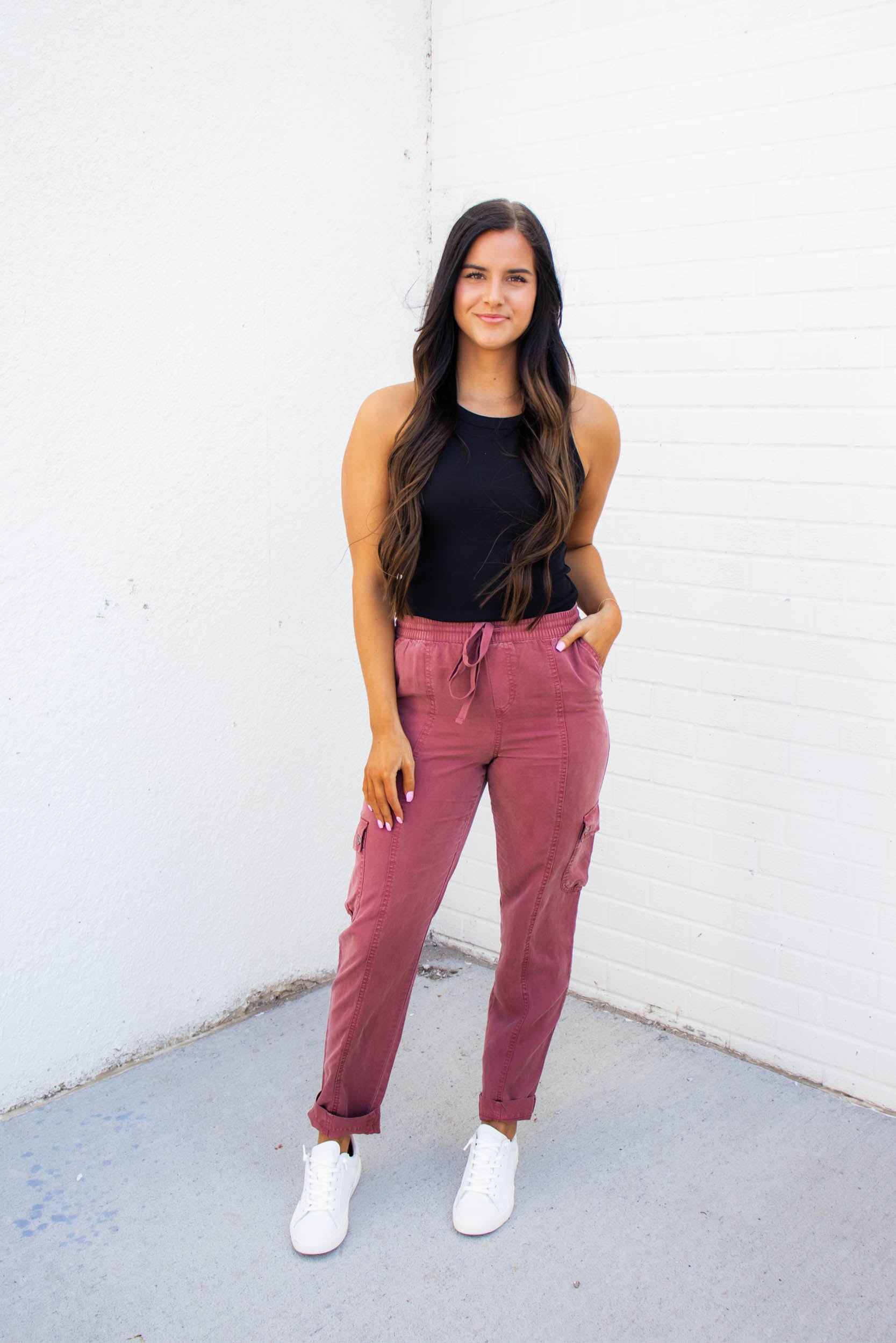 Sutton Woven Cargo Jogger | Marsala