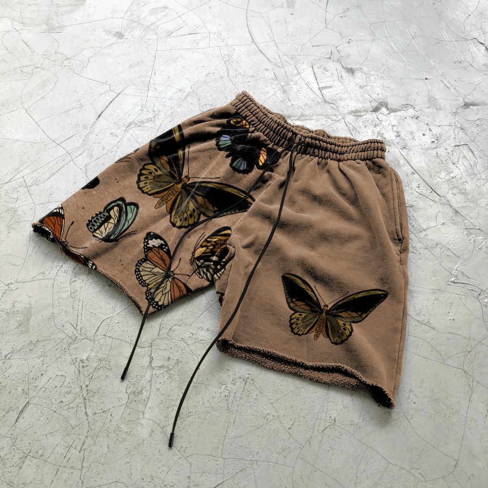 Men's Butterfly Patch Print Shorts