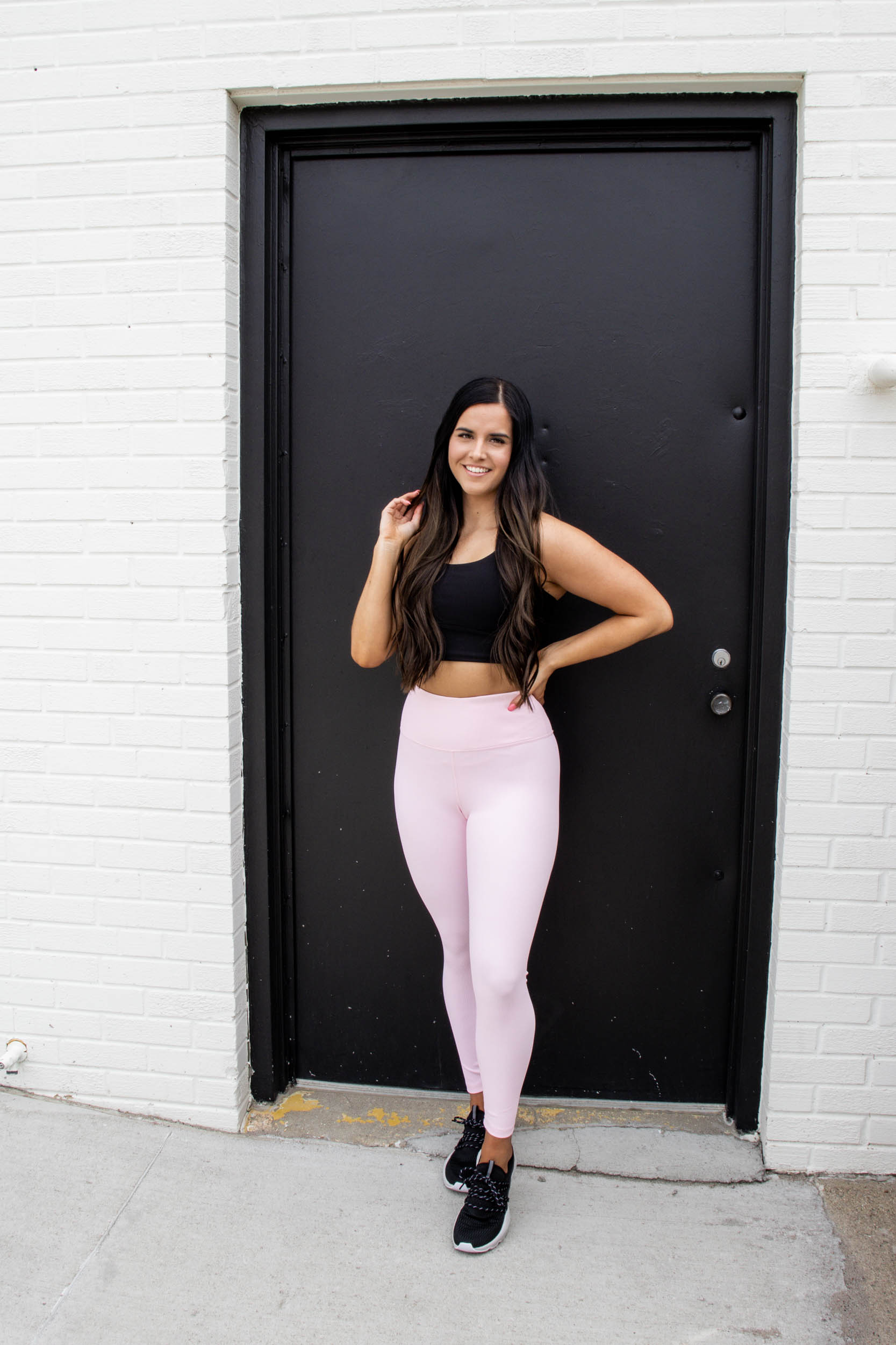Josie Ribbed Leggings | Rose