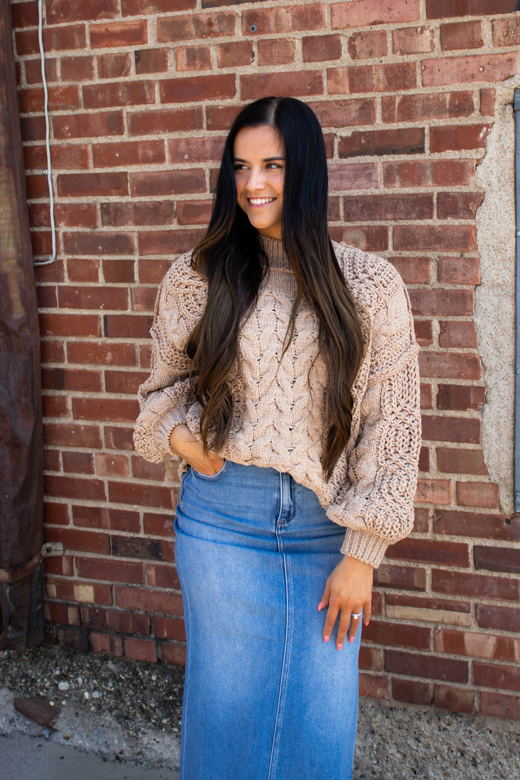 Remi Chunky Sweater | Mocha Beige