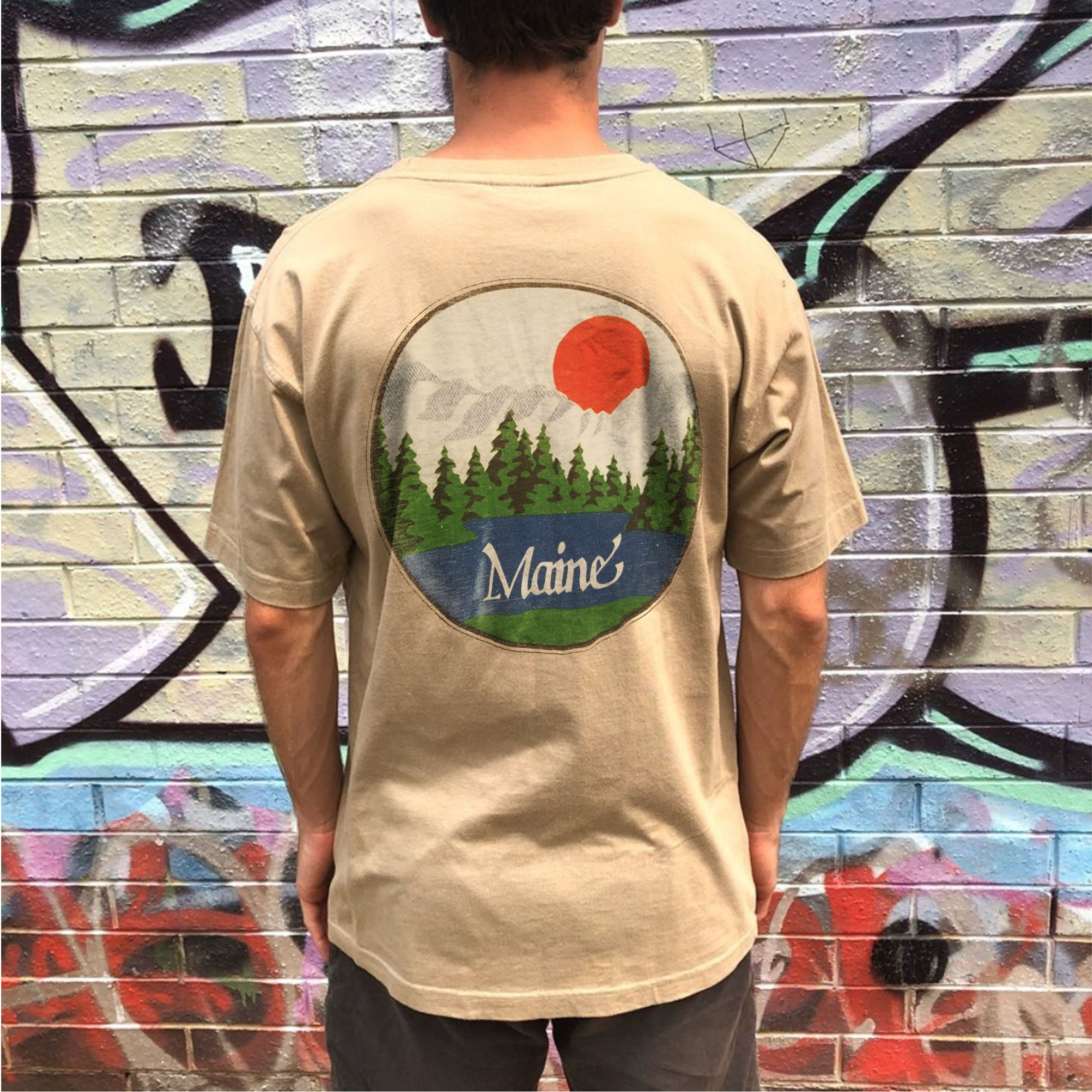 Men's Oversized Vintage Surf T-Shirt