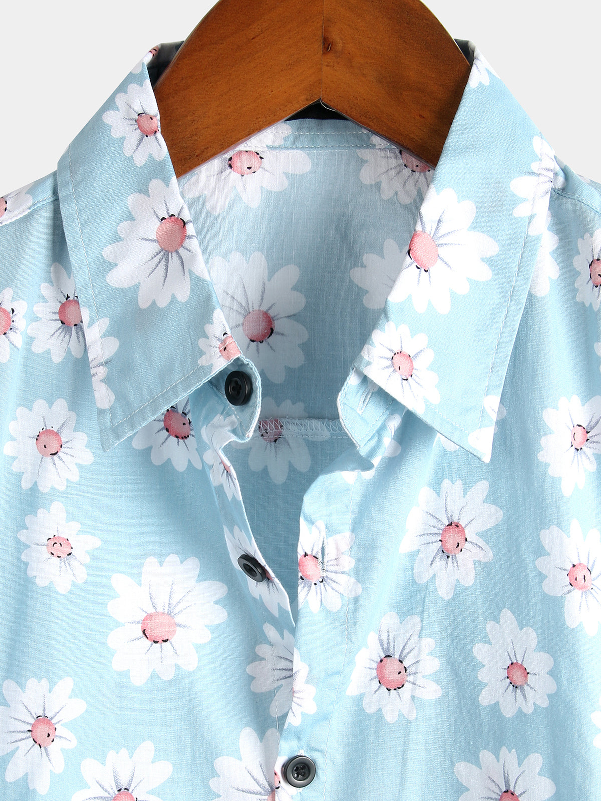Men's Yellow Daisy Hawaiian Short Sleeve Shirt