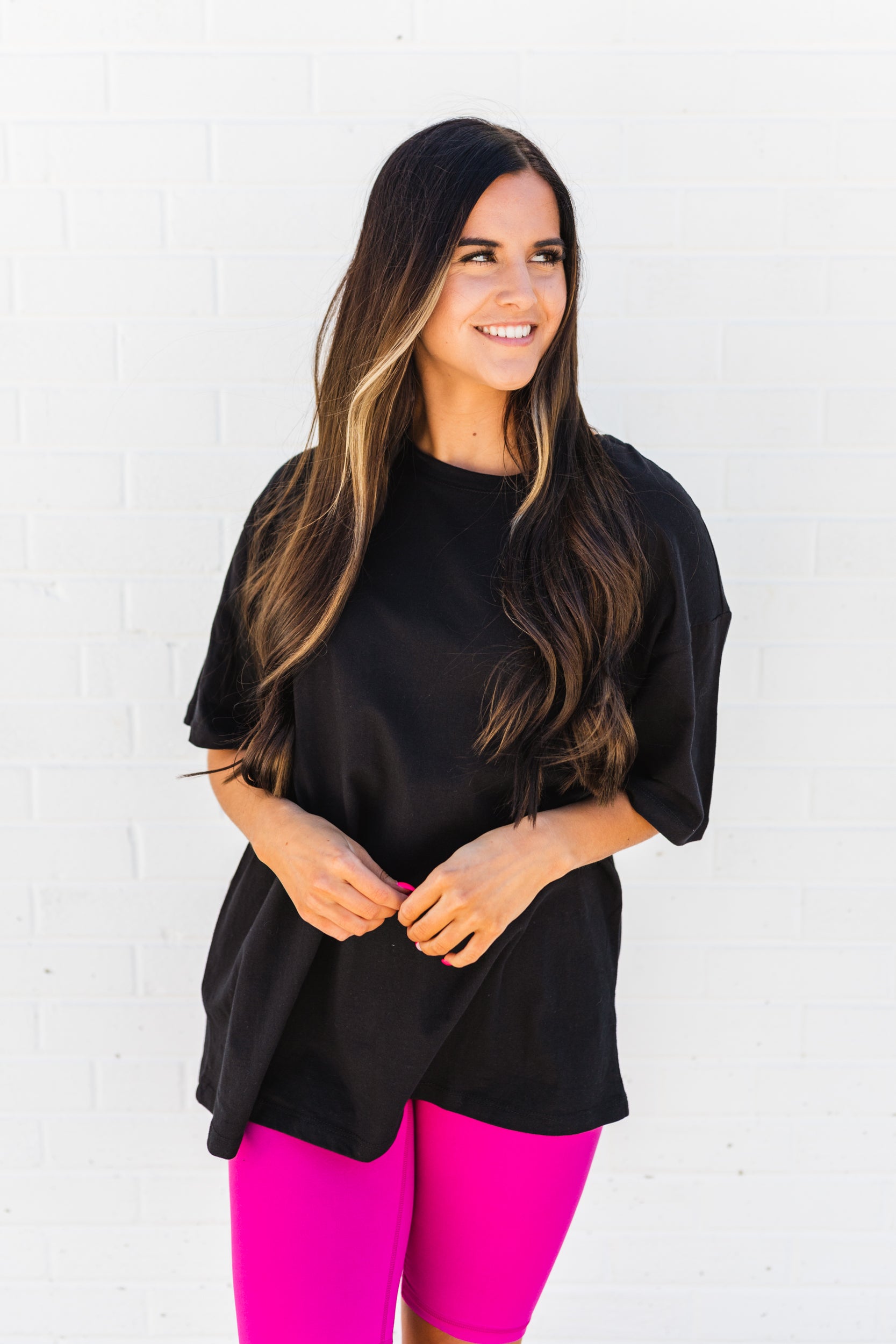 Peyton Cotton Tee Black