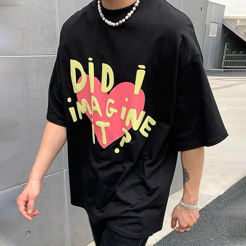 Street Fashion Print Short-sleeved T-shirt