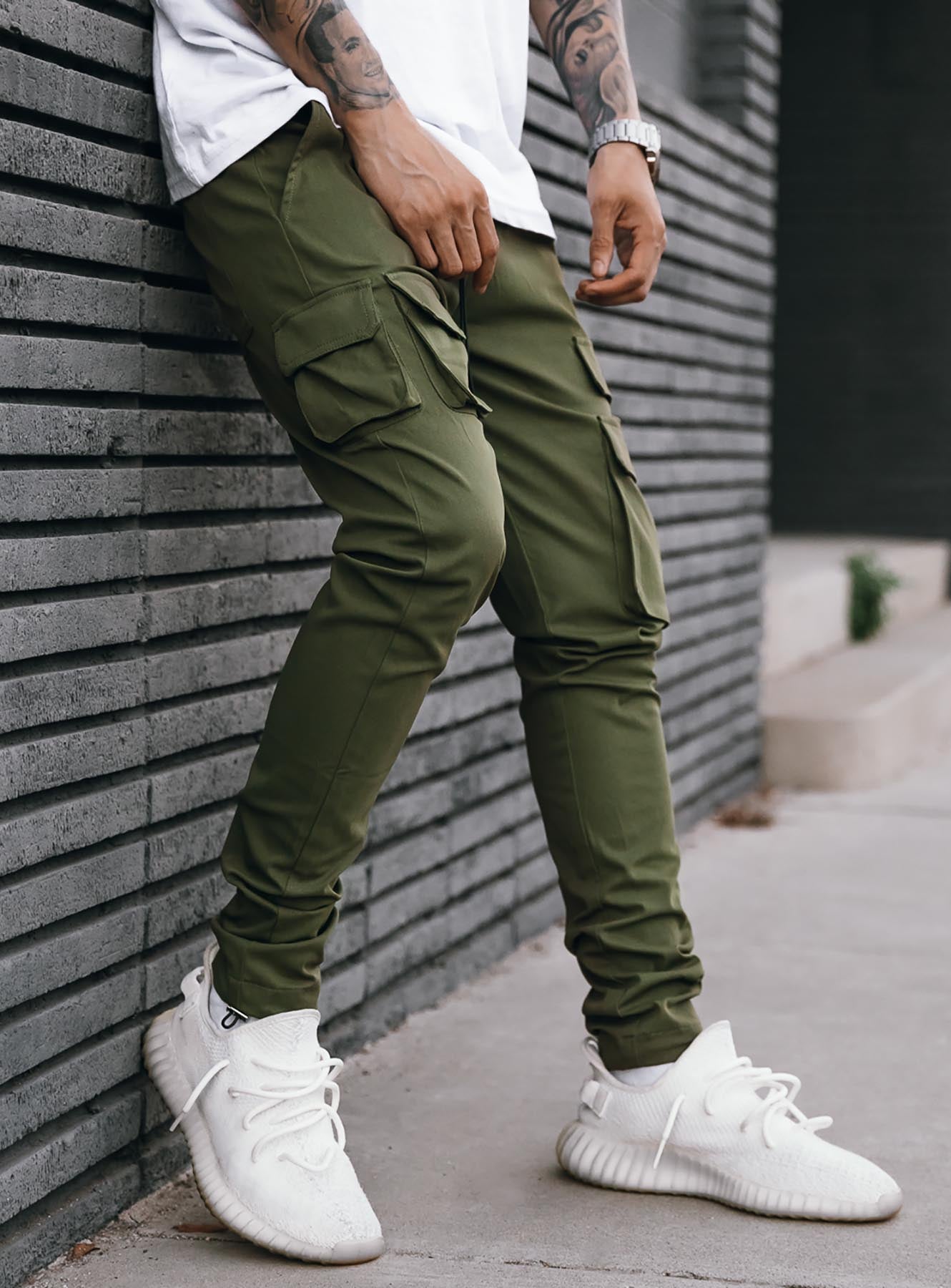 Utility Cargo Pants V6 in Olive