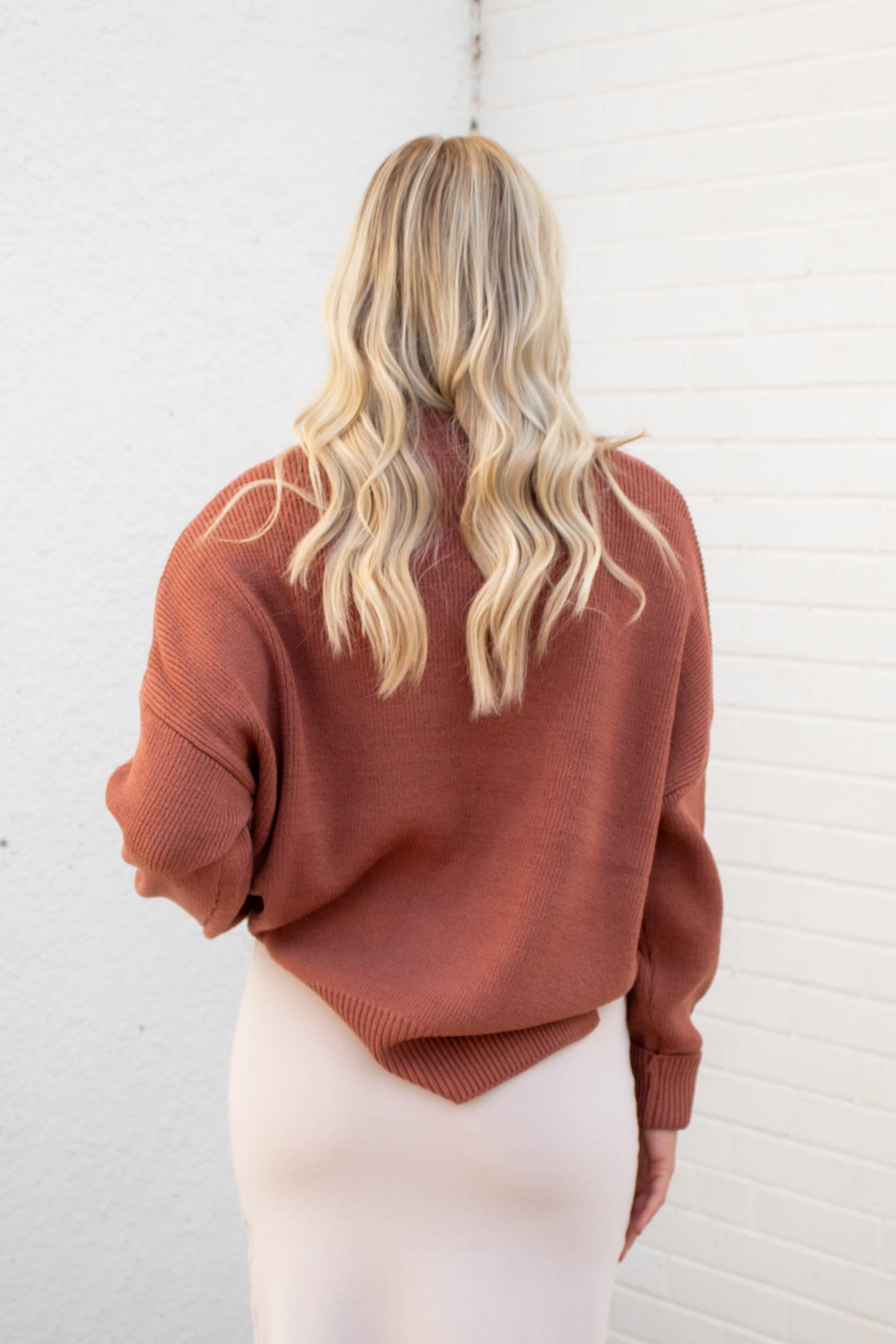 Abbie Chunky Sweater | Terracotta