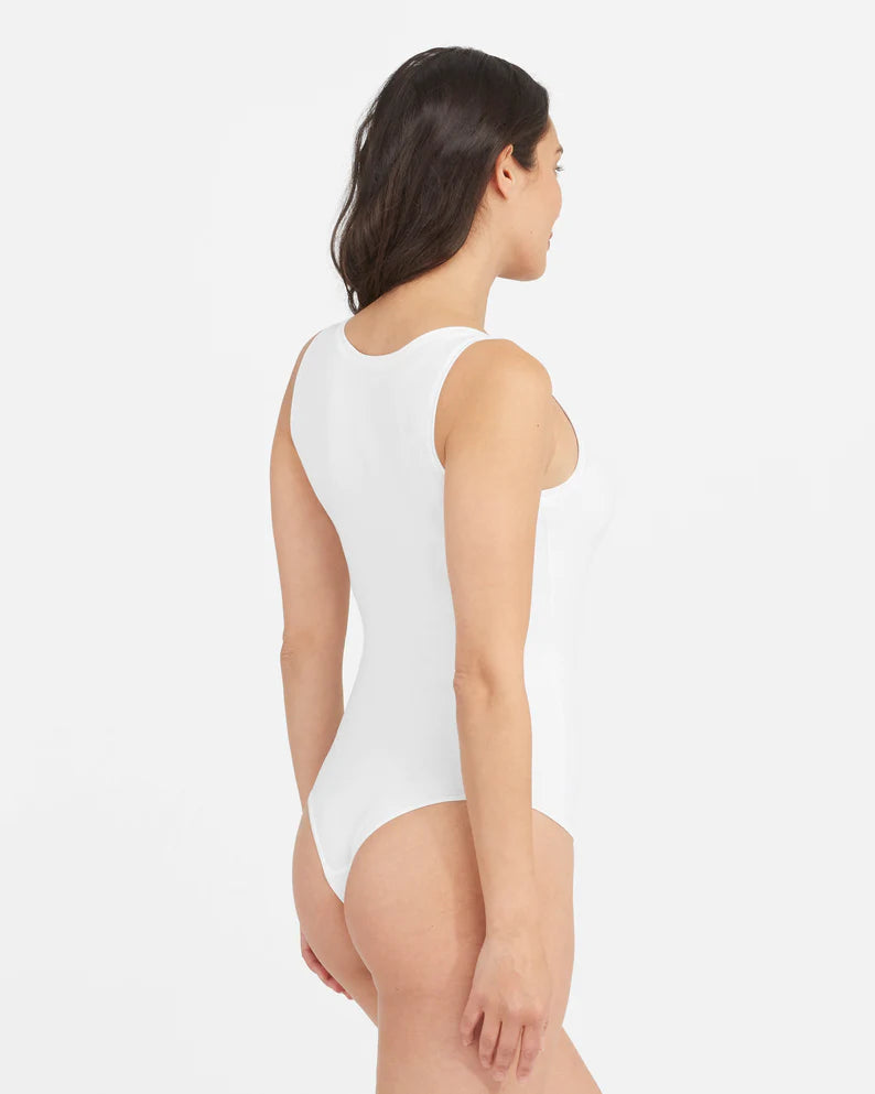 Spanx Suit Yourself Scoop Neck Tank Bodysuit | White