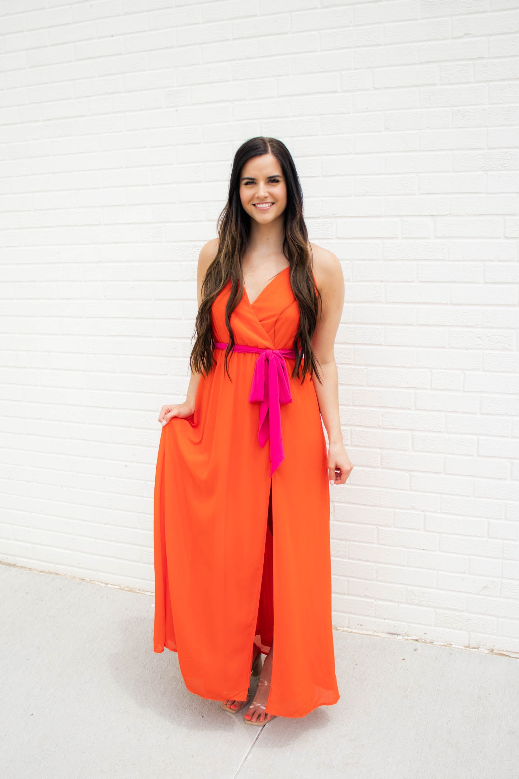 Blair Wrap Maxi Dress | Poppy Red