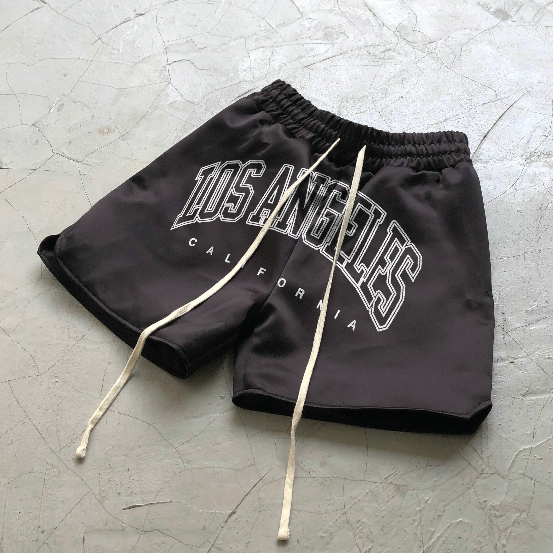 Vintage LA Print Track Shorts