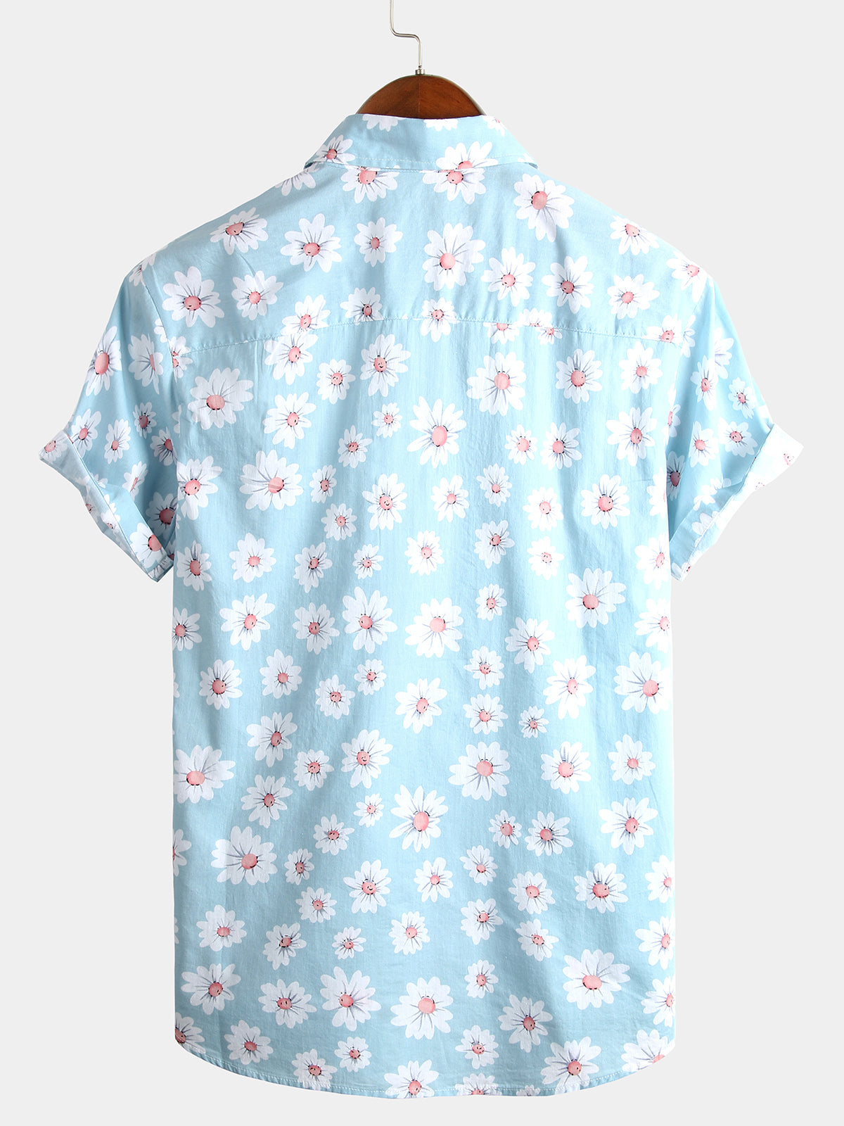 Men's Yellow Daisy Hawaiian Short Sleeve Shirt
