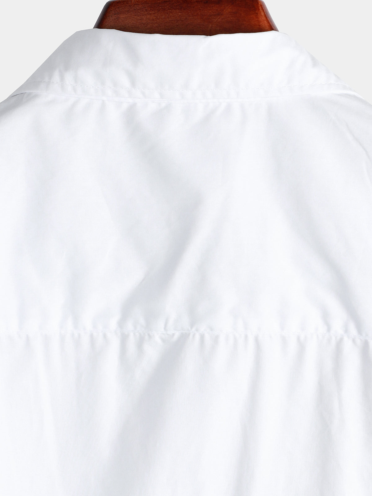 Men's Cotton Guayabera Geometric Embroidered Short Sleeve Button Up Pocket Summer Beach Shirt