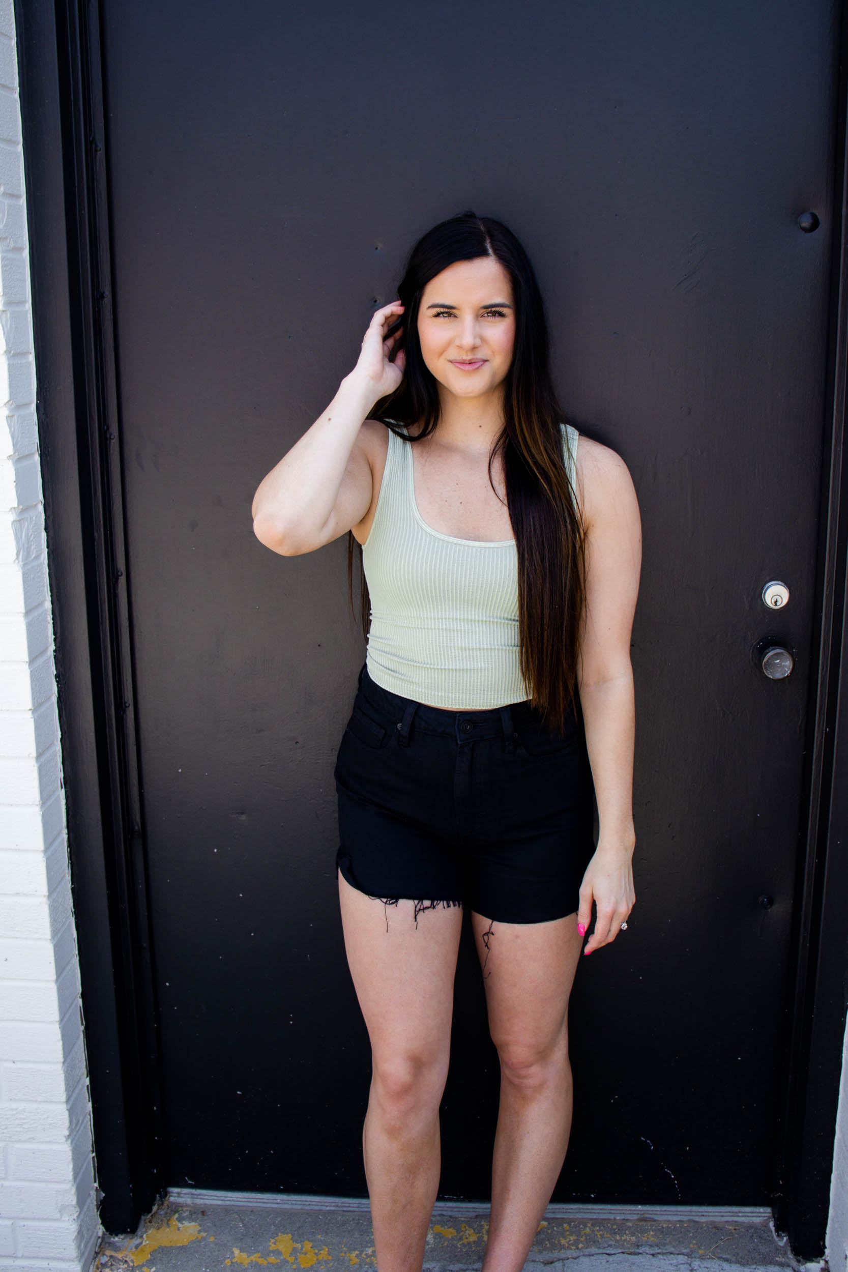 Avery Reversible Crop Top | Vintage Basil
