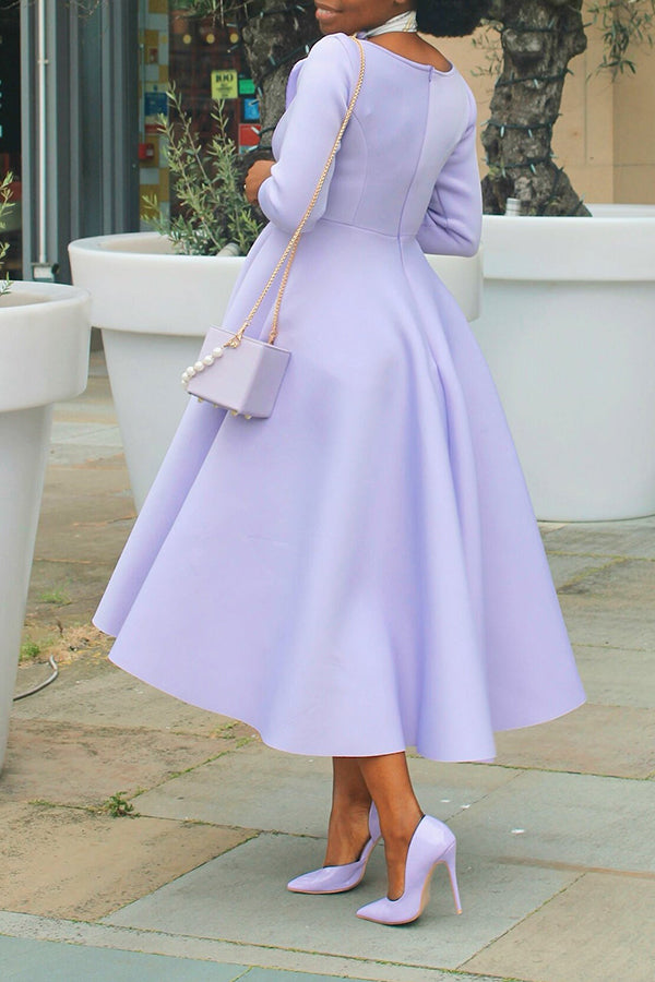 Pearl Love 3/4 Sleeve Swing Dress