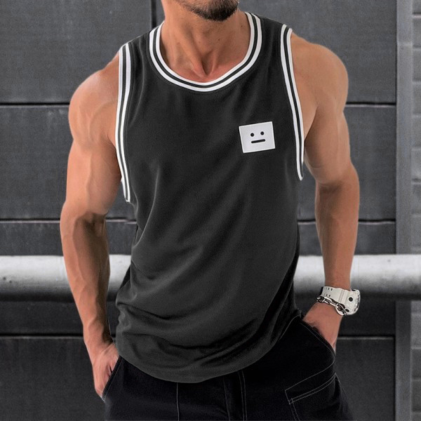 Men's Solid Color Print Versatile Casual Tank Top