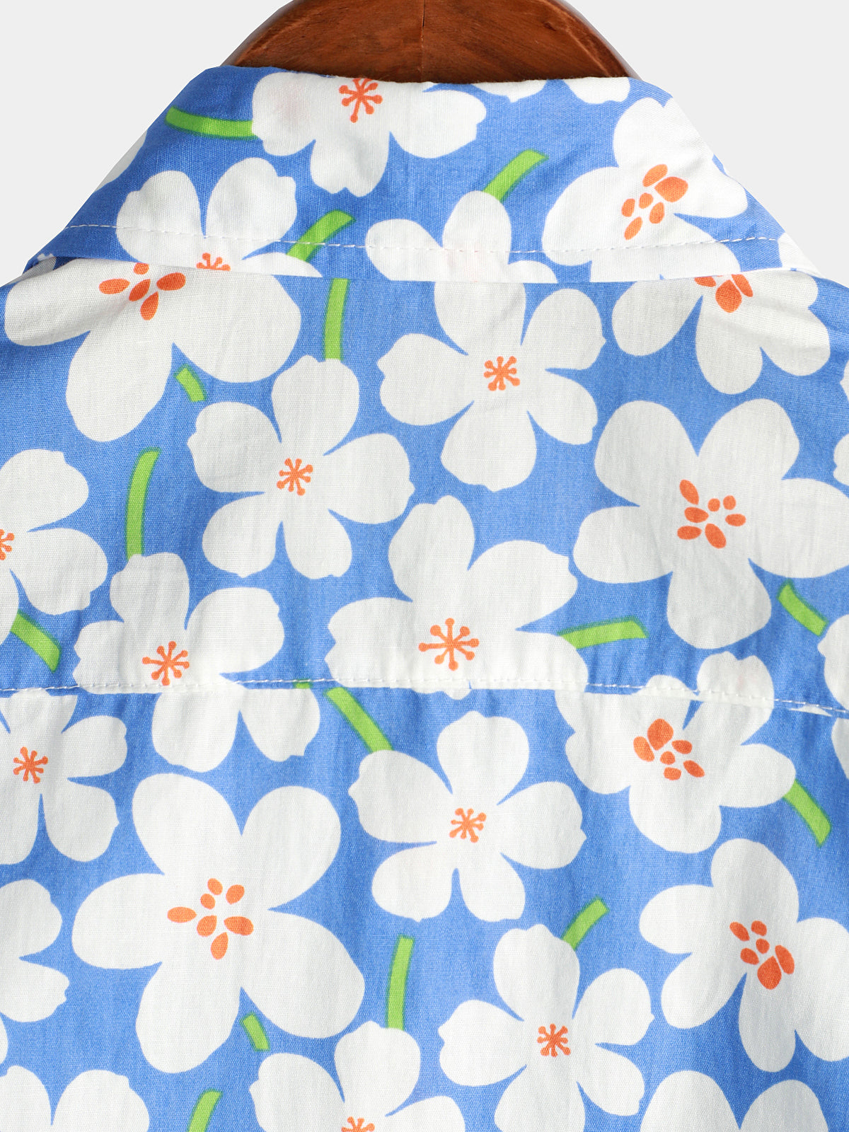 Men's Floral Print Holiday Flower Casual Short Sleeve Shirt