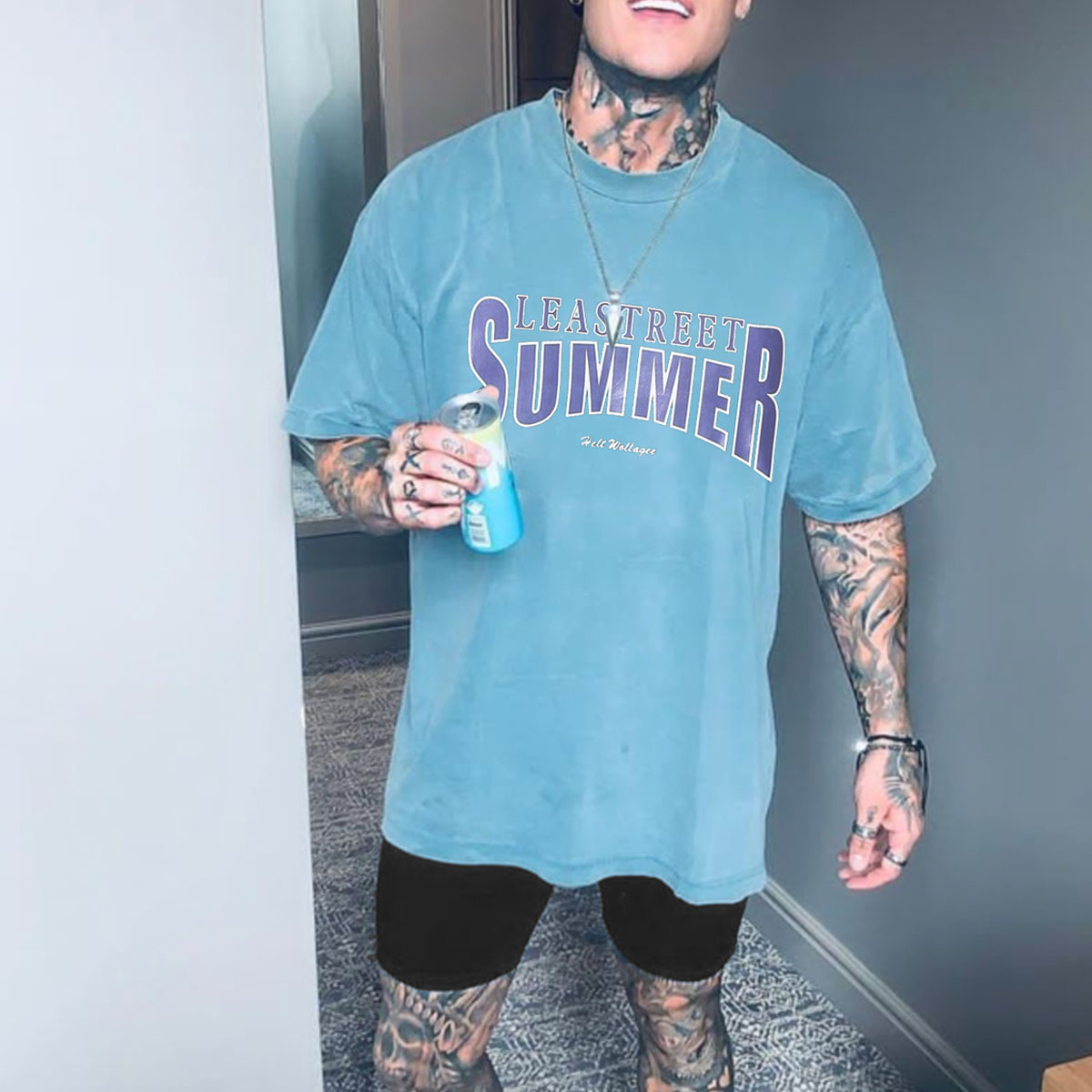 Men's Vintage Summer Print T-Shirt