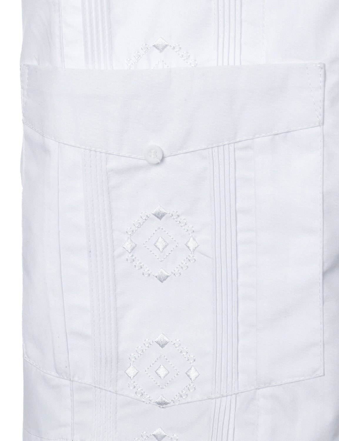 Men's Casual Summer Pocket Short Sleeve Button Up Cuban Guayabera Shirt