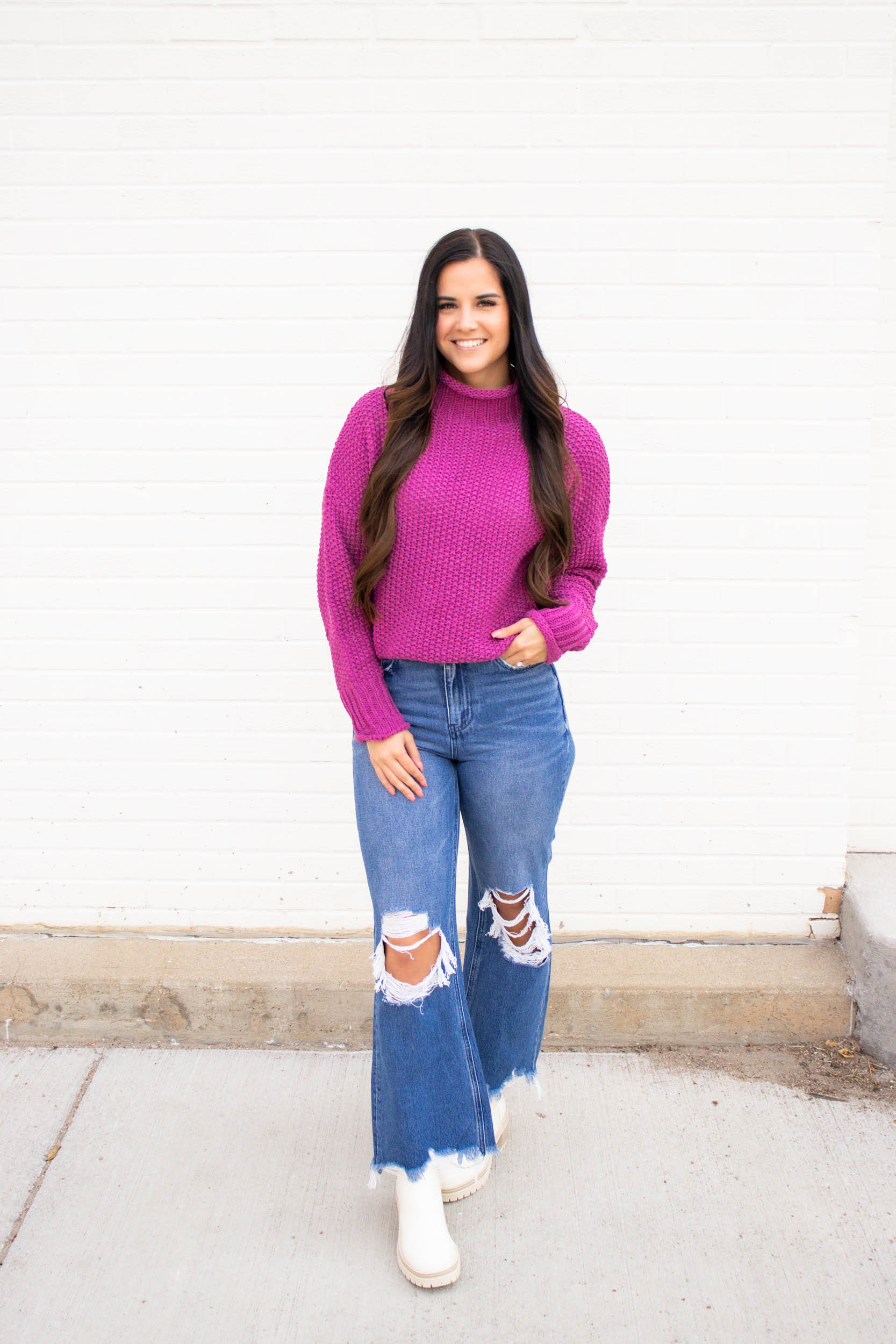 Leslie 90S Vintage Crop Flare Jean | Dark Wash