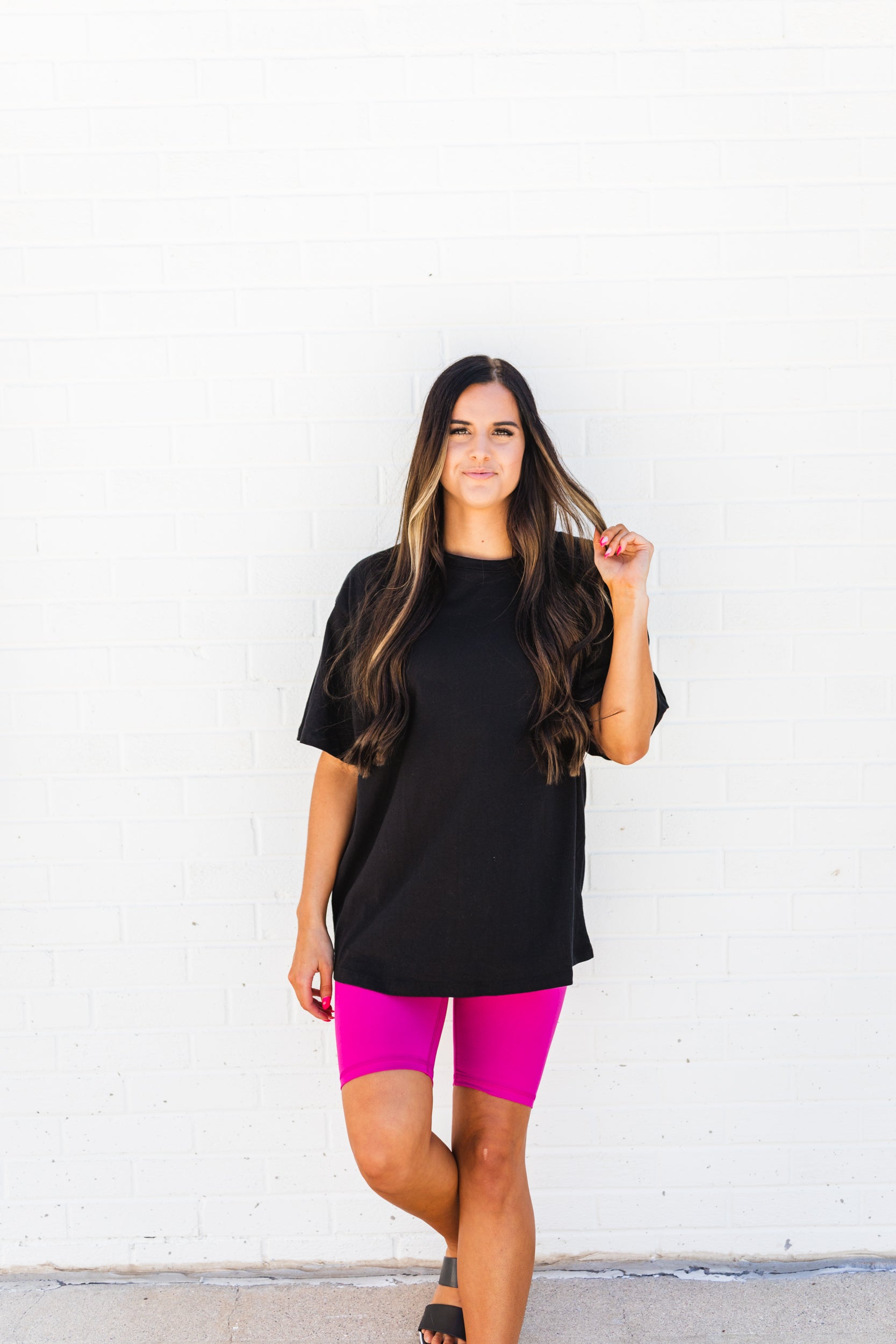 Peyton Cotton Tee Black