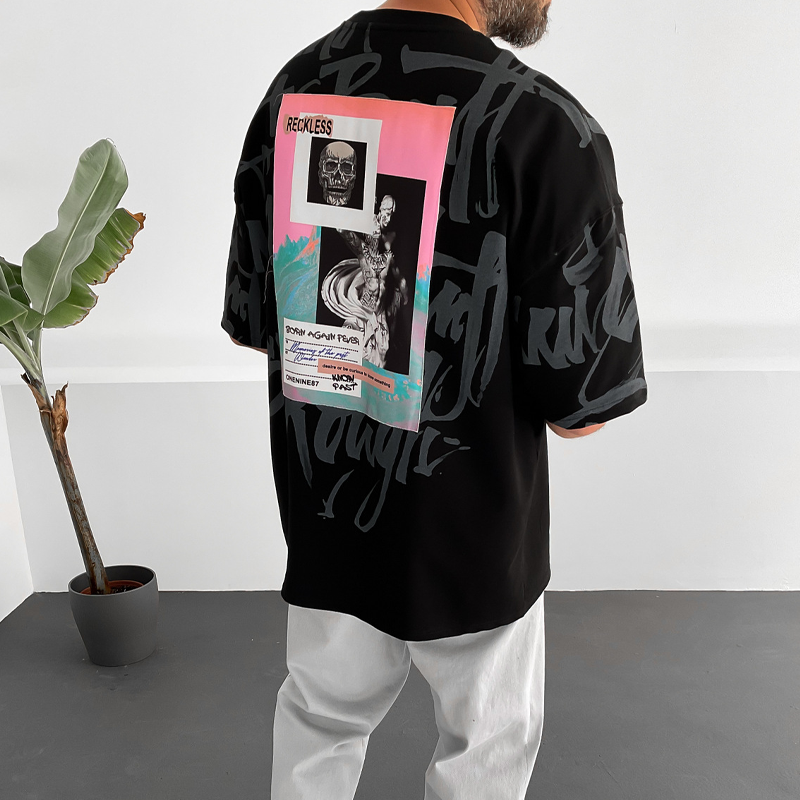 Reckless Skull Graphic T-shirt