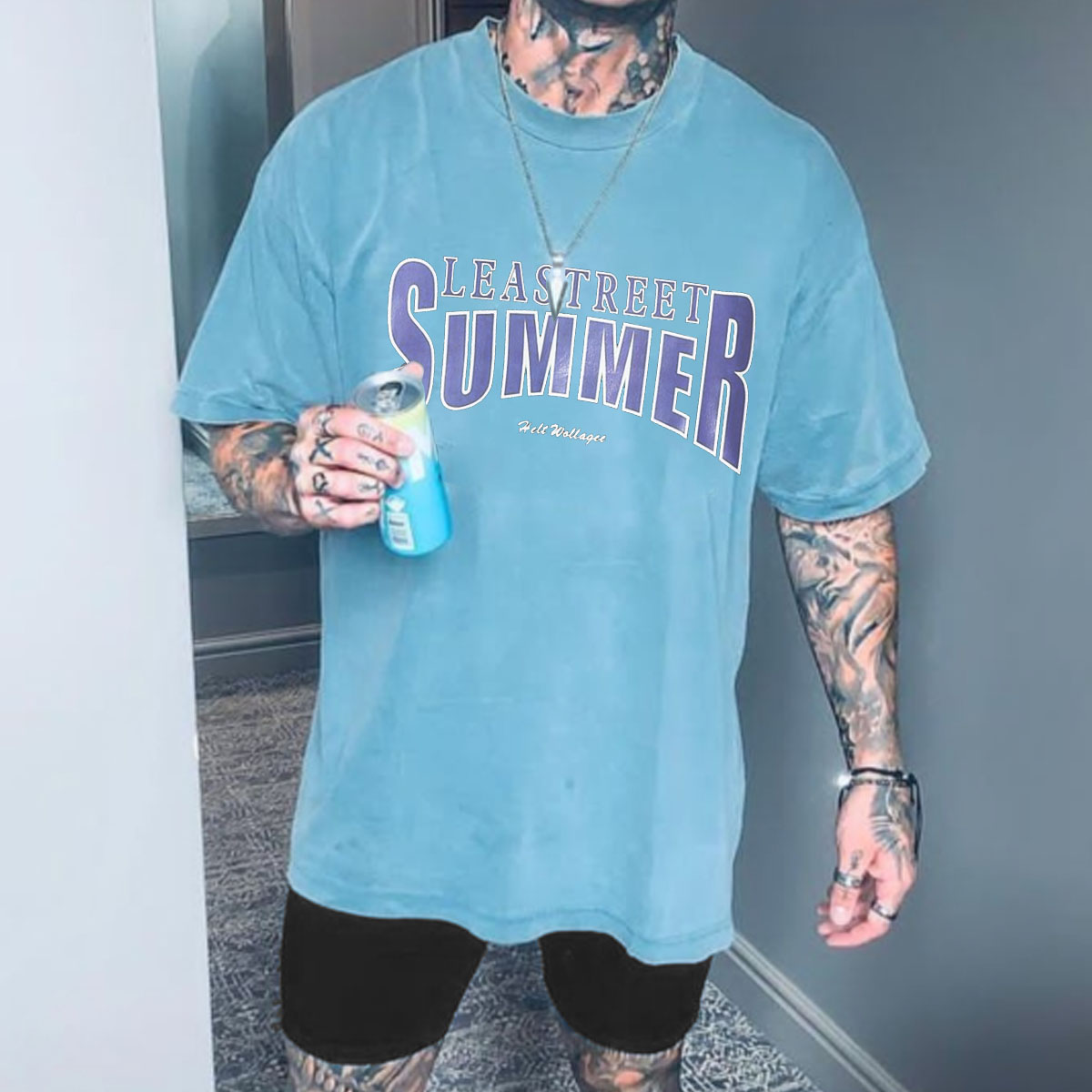 Men's Vintage Summer Print T-Shirt