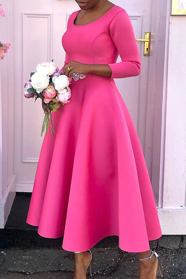 Pearl Love 3/4 Sleeve Swing Dress