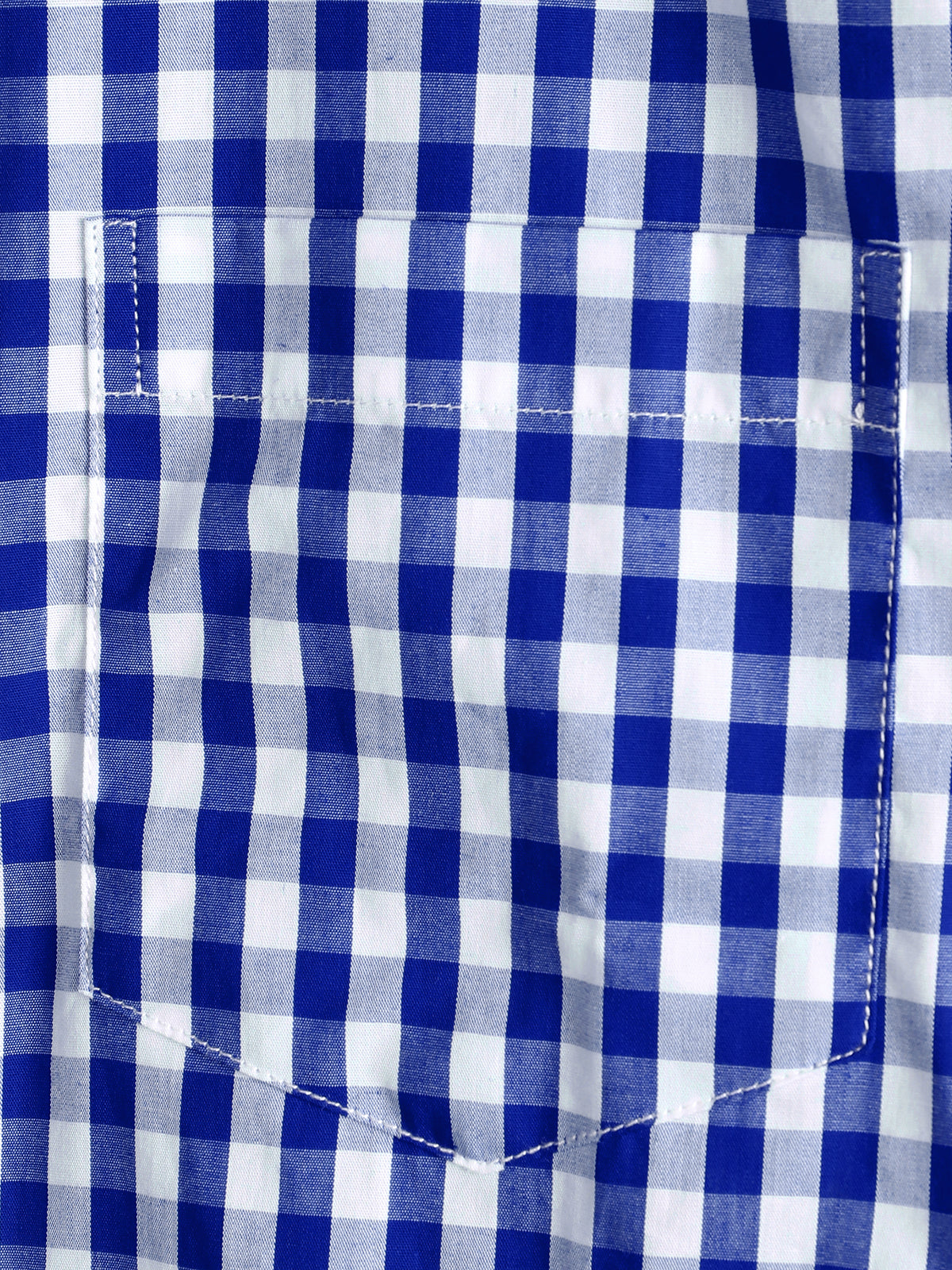 Men's Casual Solid Color Plaid Cotton Pocket Shirt