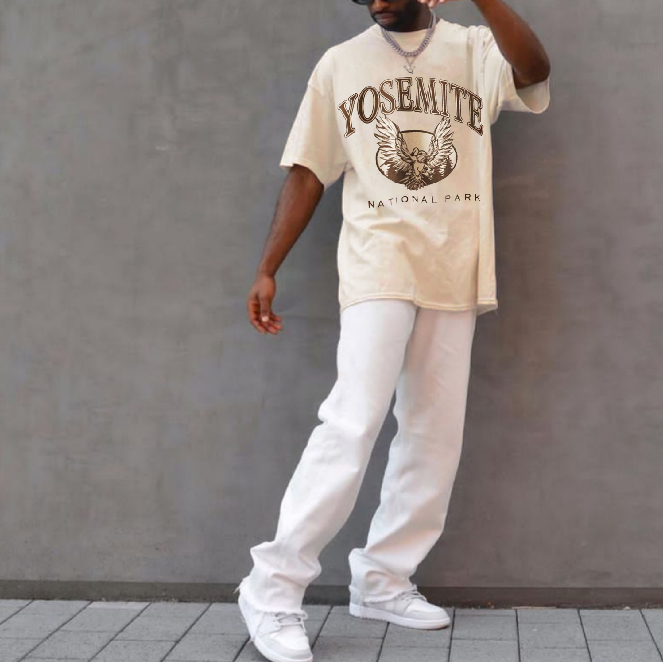 Retro Oversized YOSEMITE Men's T-shirt