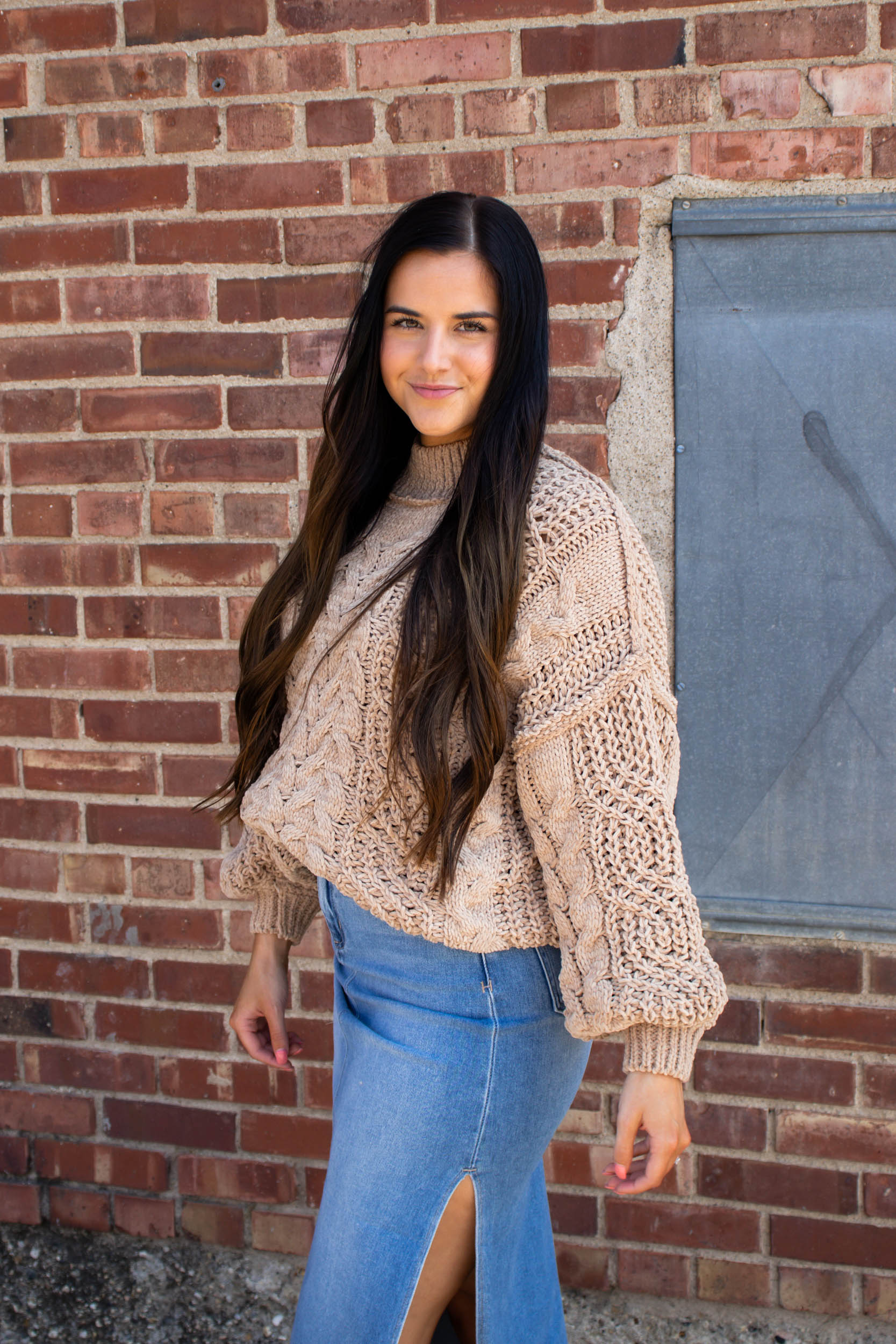 Remi Chunky Sweater | Mocha Beige