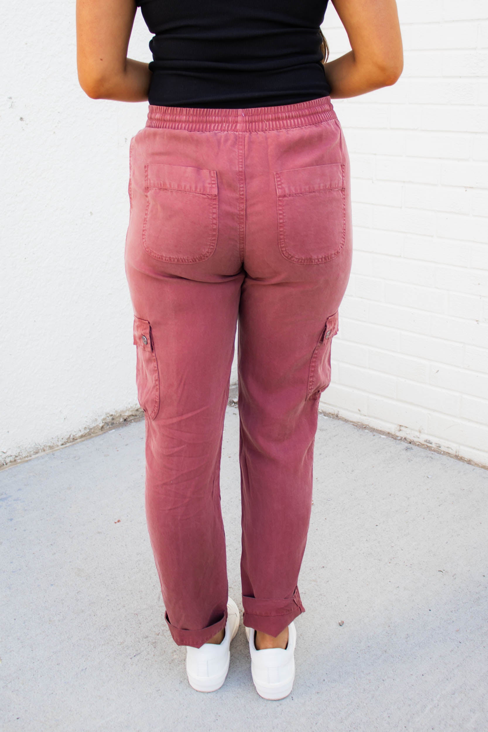 Sutton Woven Cargo Jogger | Marsala