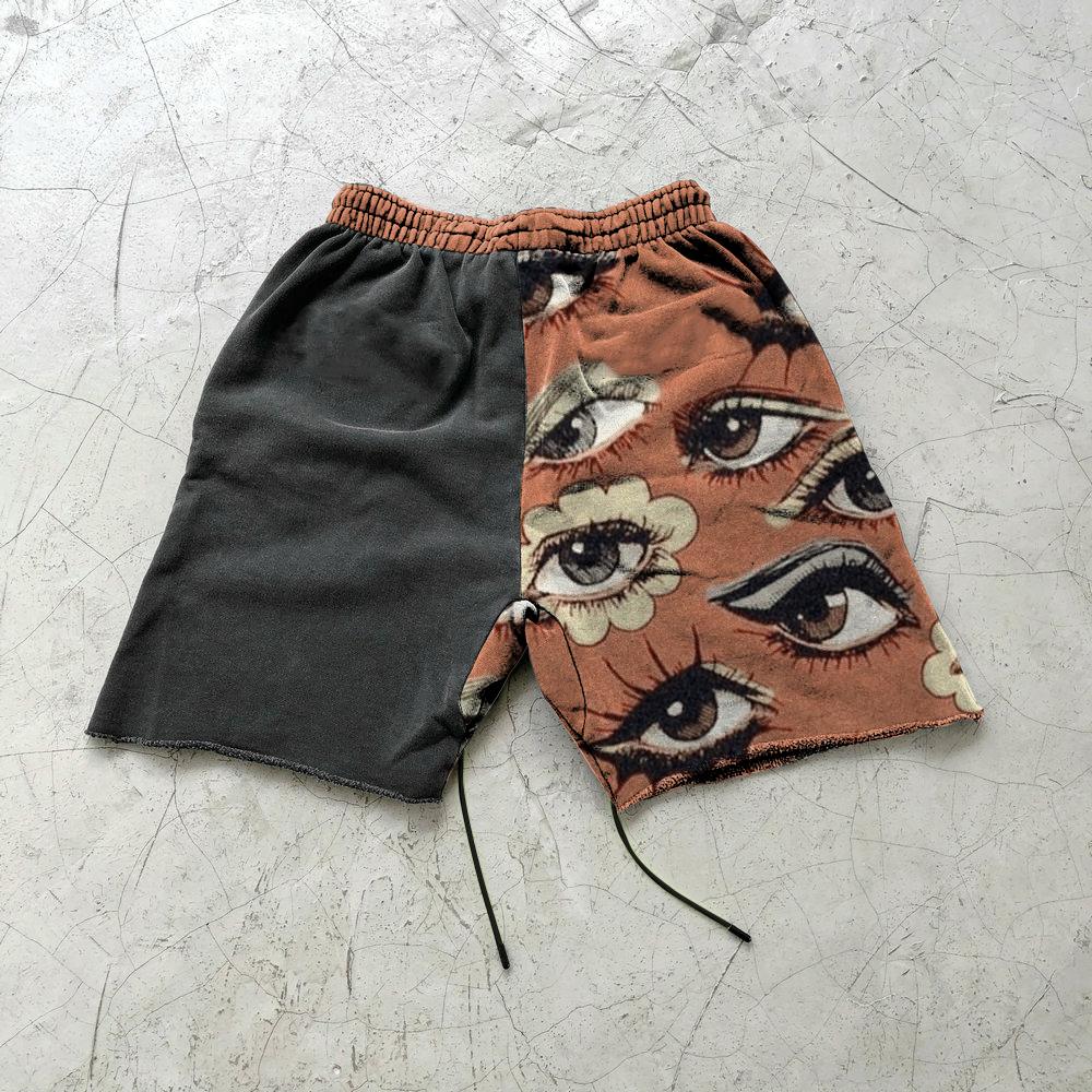 Street Art Graffiti Print Track Shorts