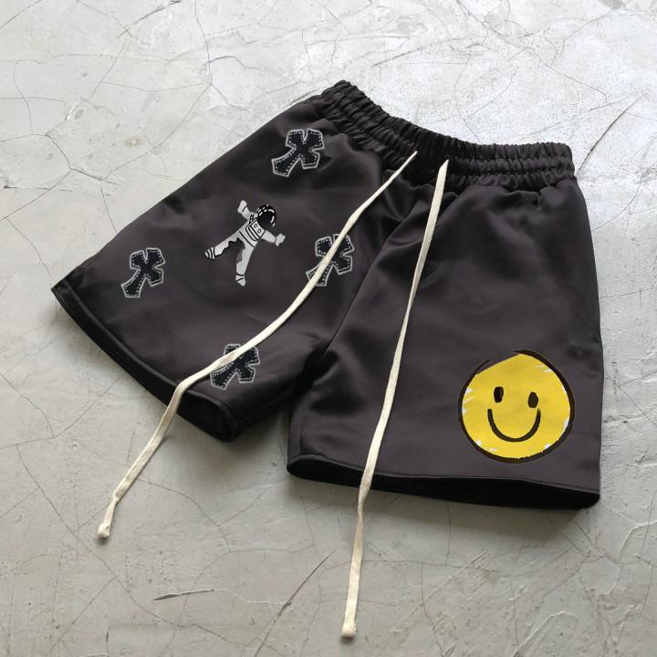 Streetwear Astronaut Print Track Shorts