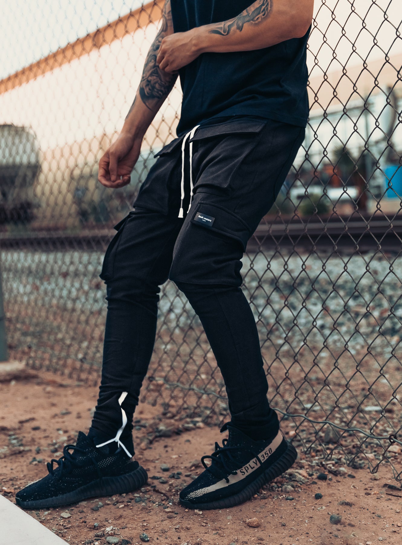 Utility Cargo Pants V1 in Black
