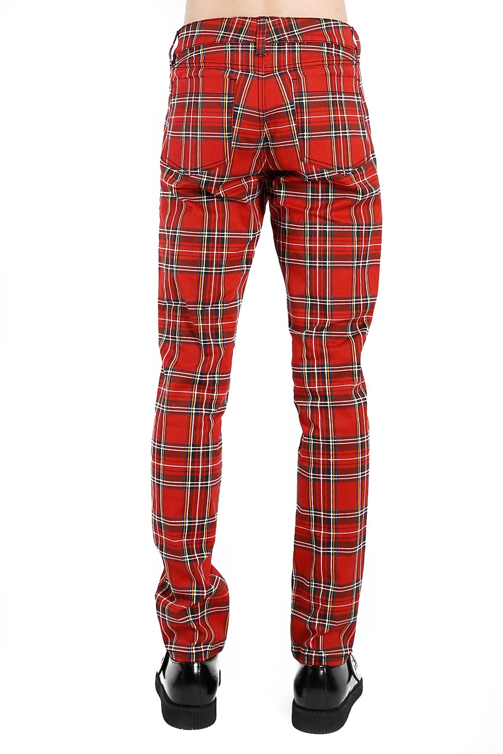 Red Plaid Rocker Jeans