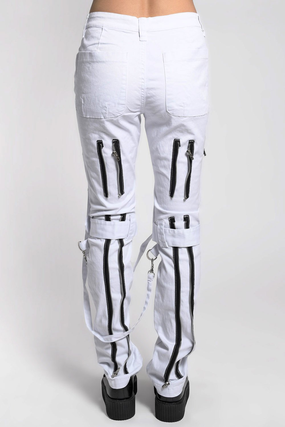Asylum White Bondage Pants