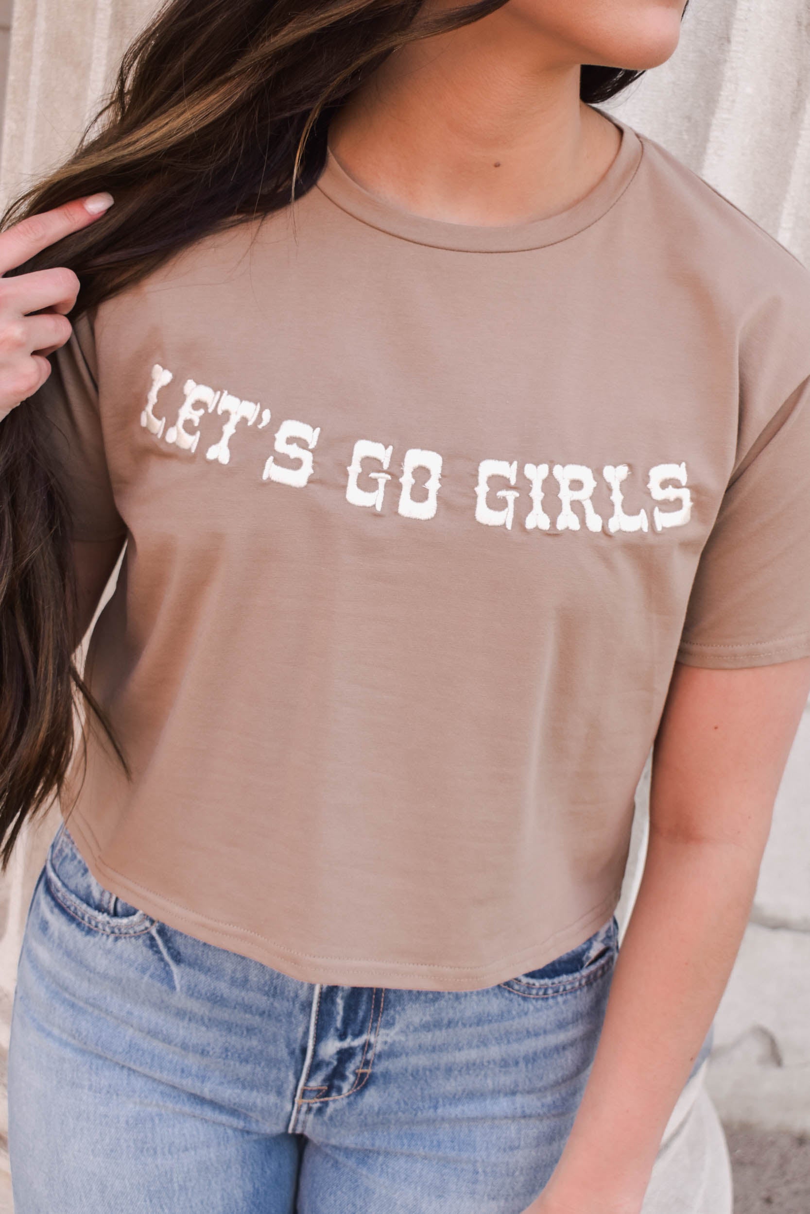 Let's Go Girls T-Shirt | Mocha